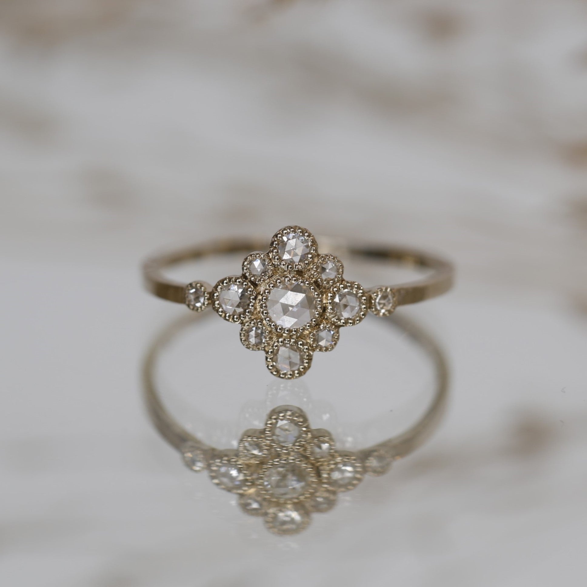 Bague Cosmos Daydream diamants rosecut