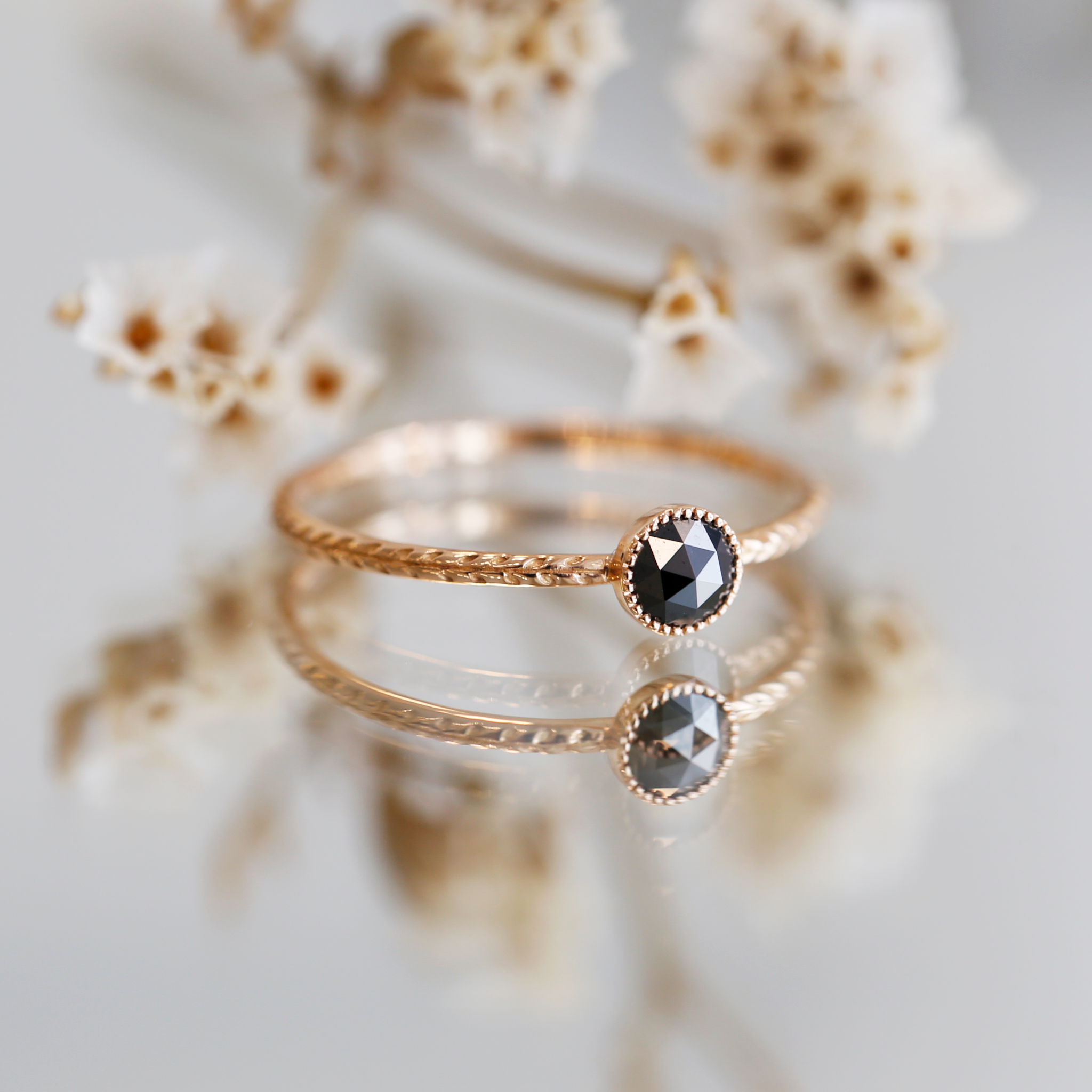 Bague Cybèle M Diamant noir