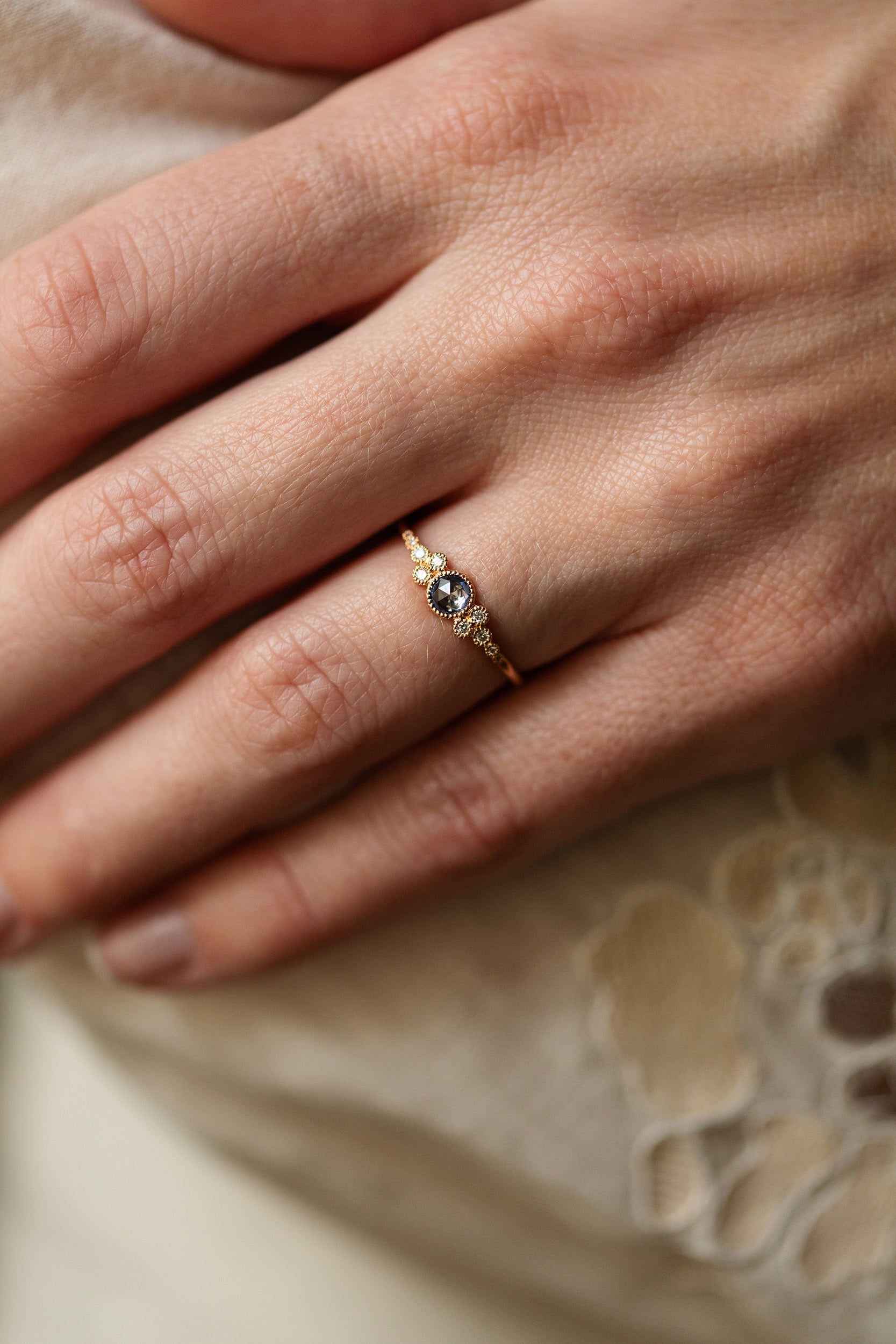 Bague Iris M Saphir bleu