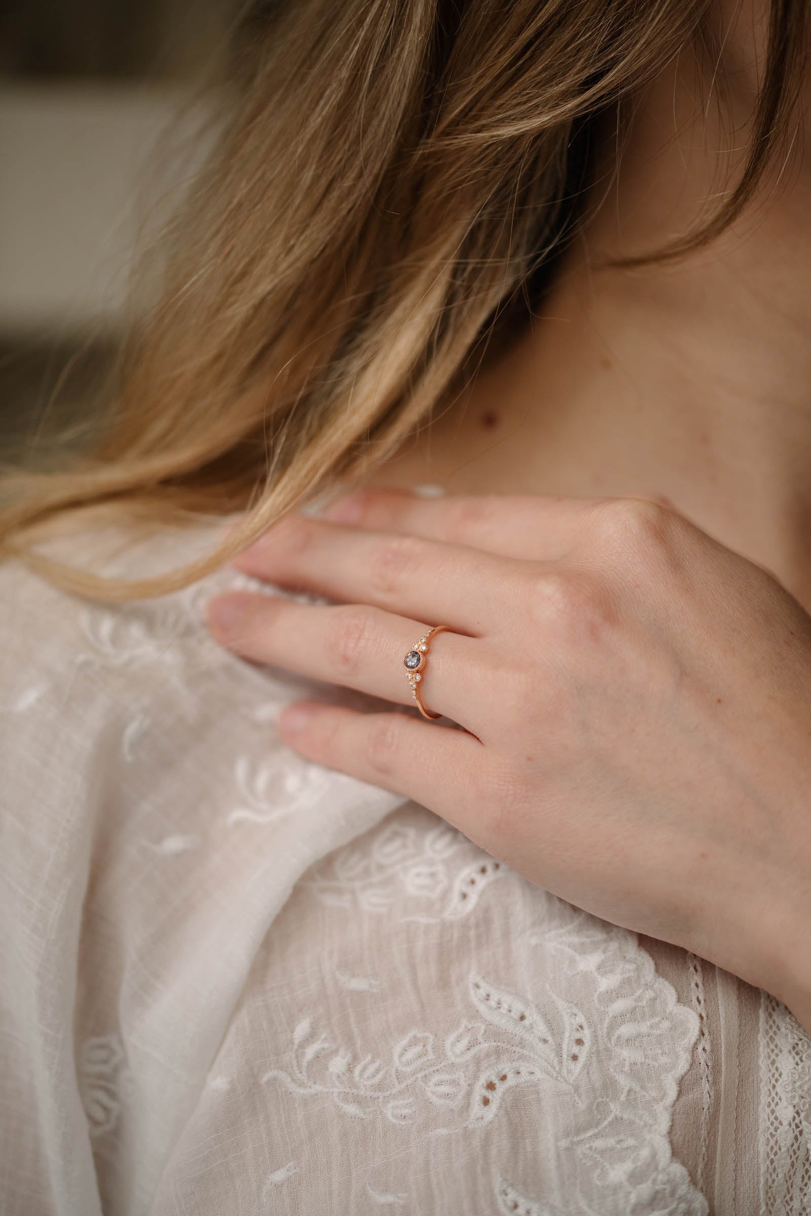 Bague Iris M Saphir bleu