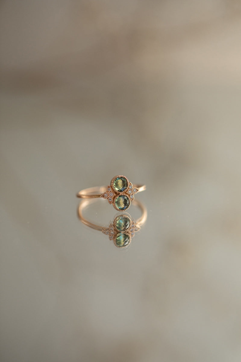 Bague Apis Florea M Saphirs Vert