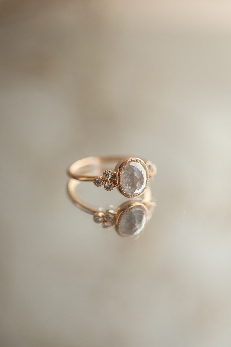 Bague Flora Diamant Icy Ovale Rosecut