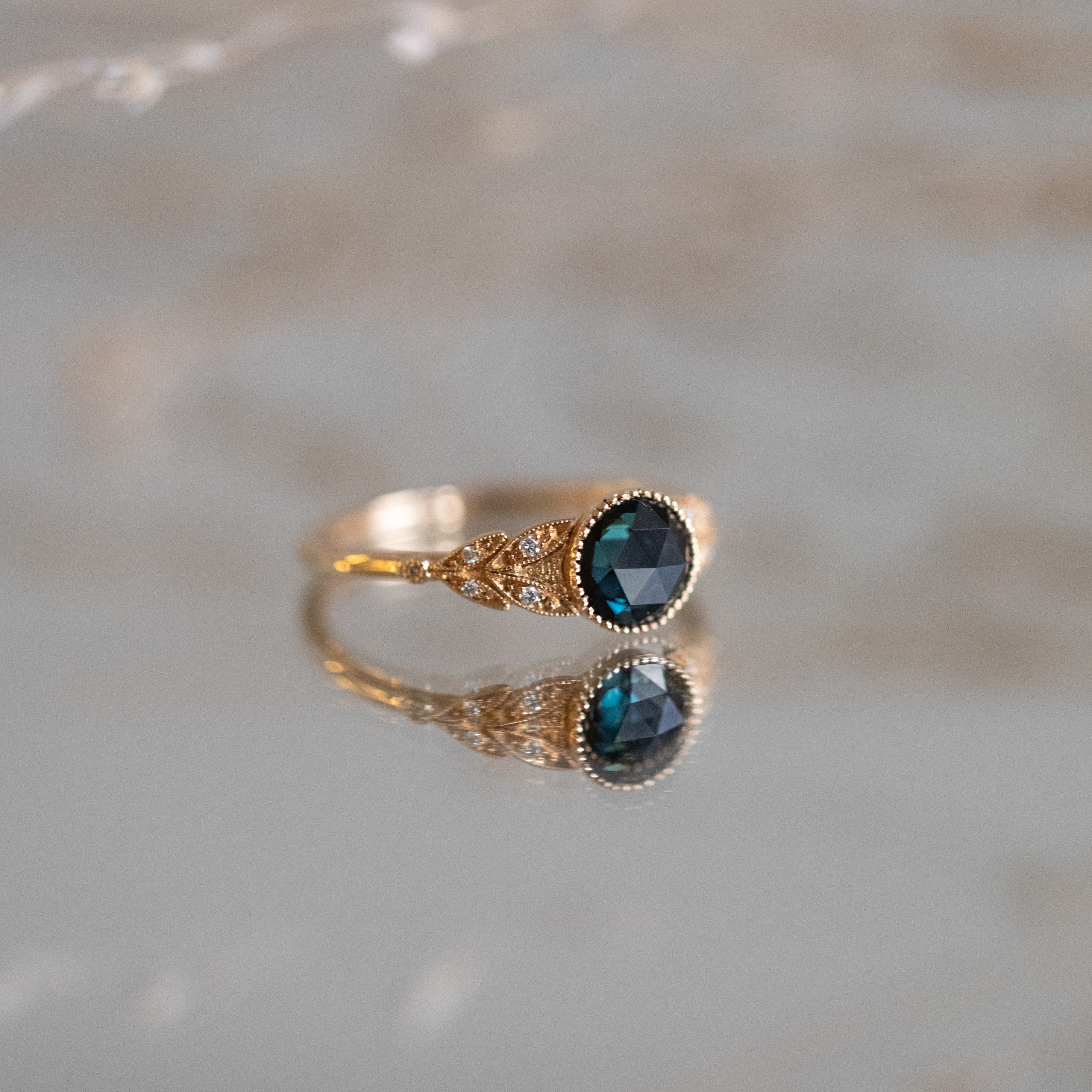 Bague Feuillage L Saphir mermaid