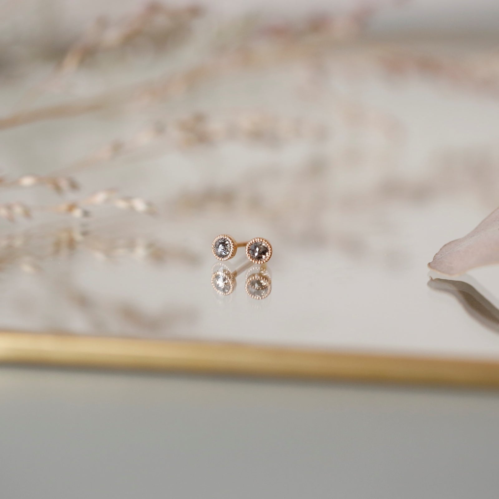 Boucle d'oreille Love Diamants Nas Grey Grand Modèle