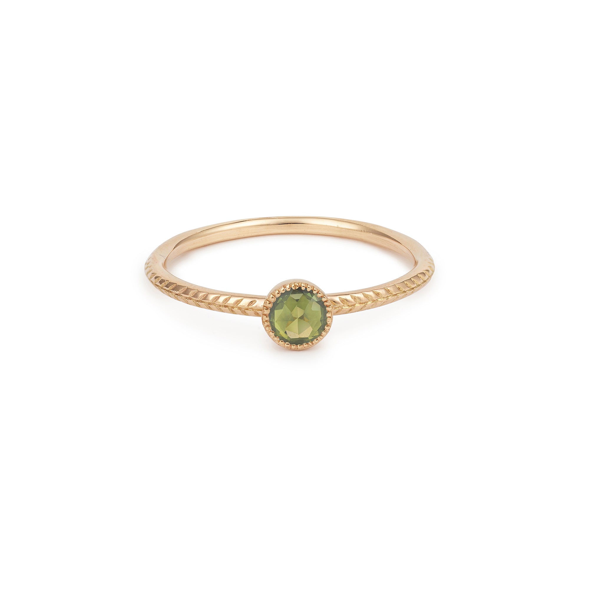 Bague Cybele M Saphir Vert Rosecut