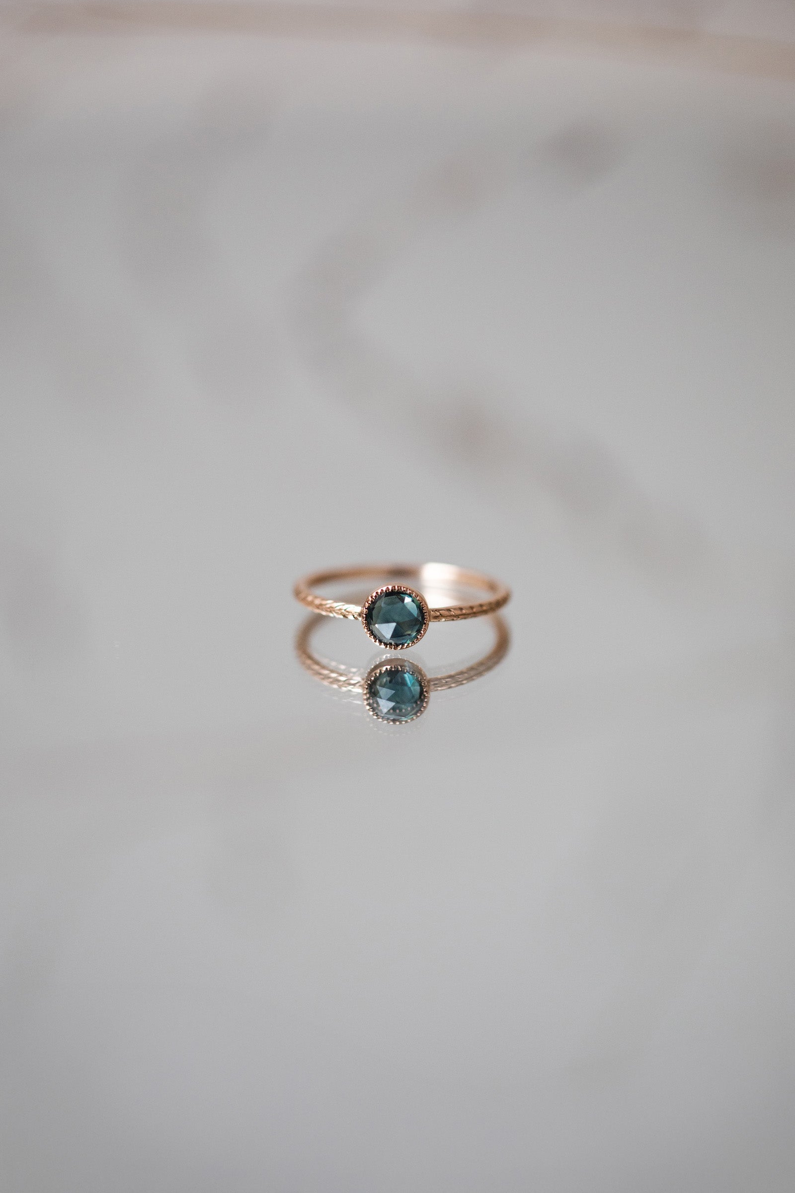 Bague Cybele L Saphir Mermaid Rosecut