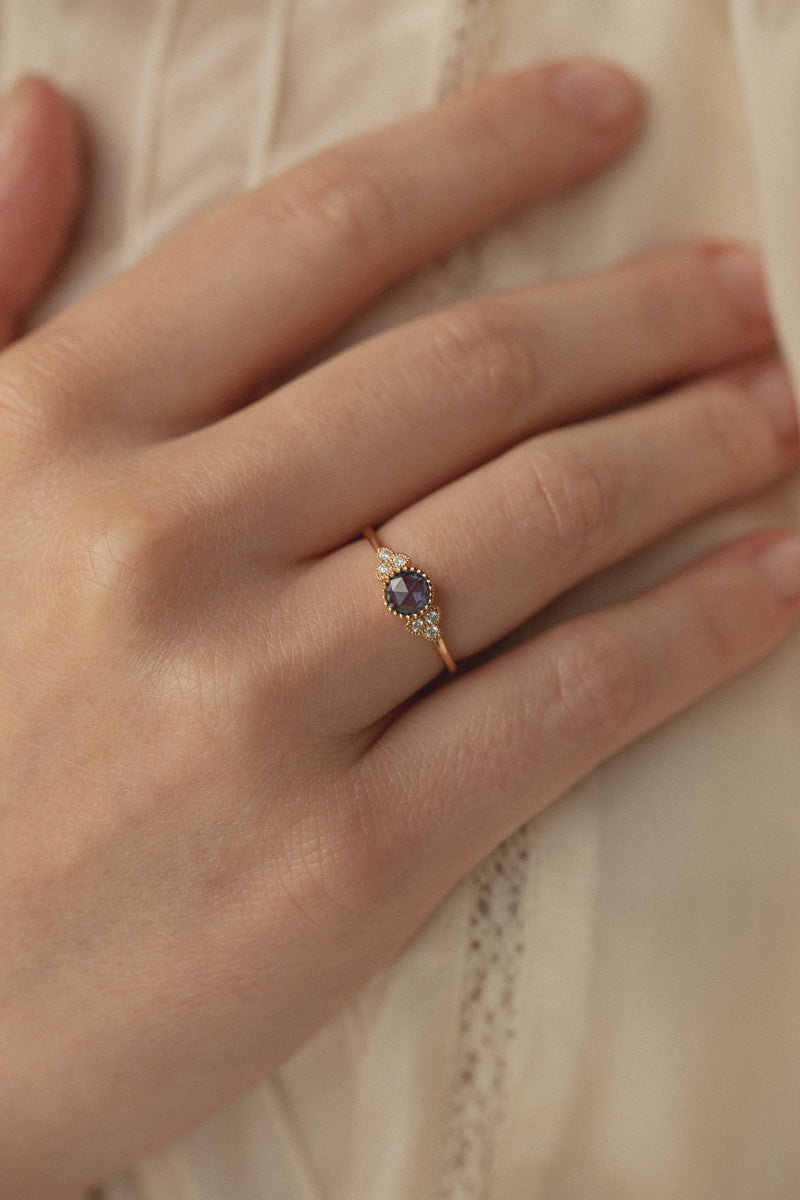 Bague Flora L Saphir bleu