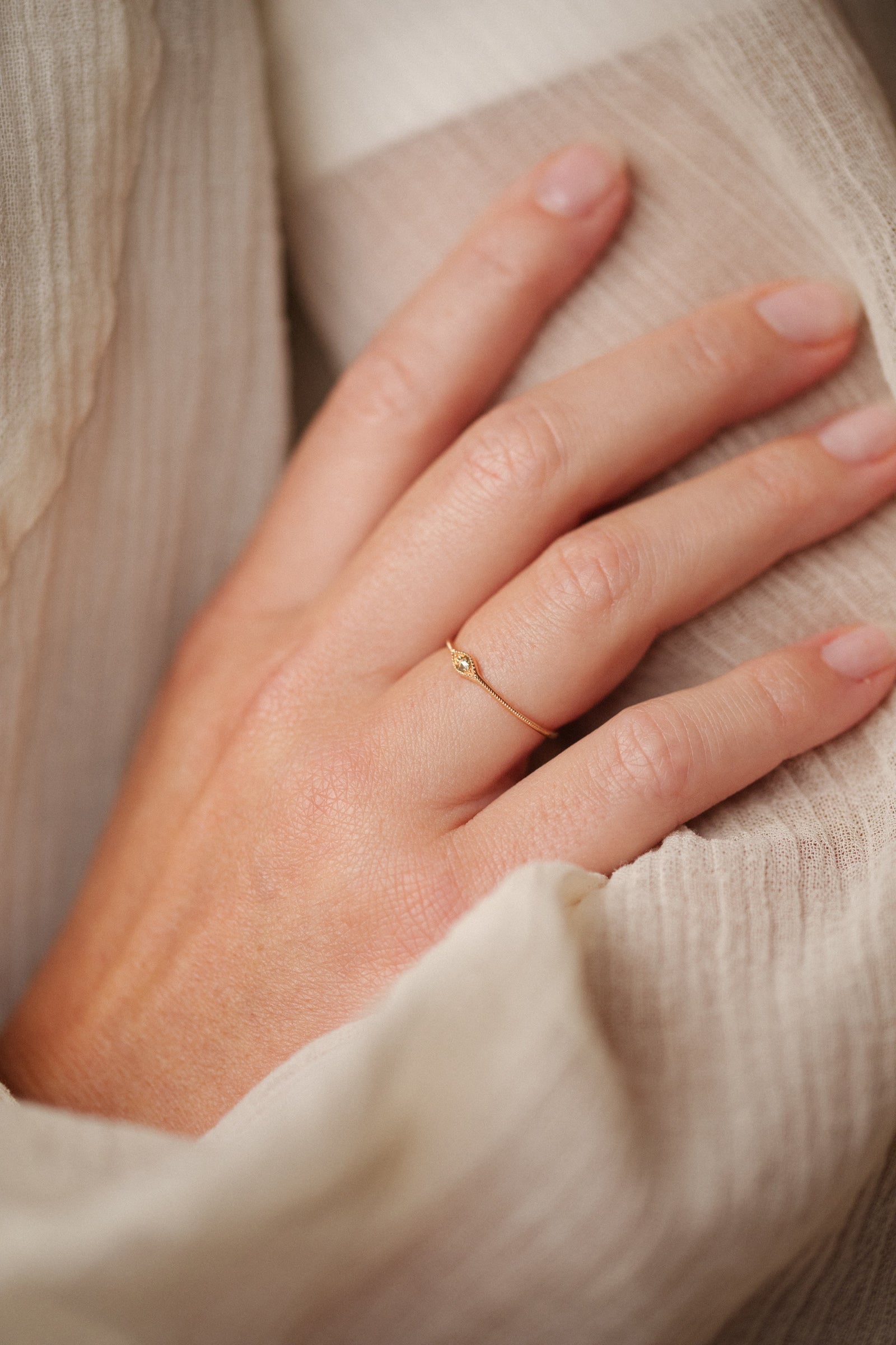 Mini Chevalière Eyes M