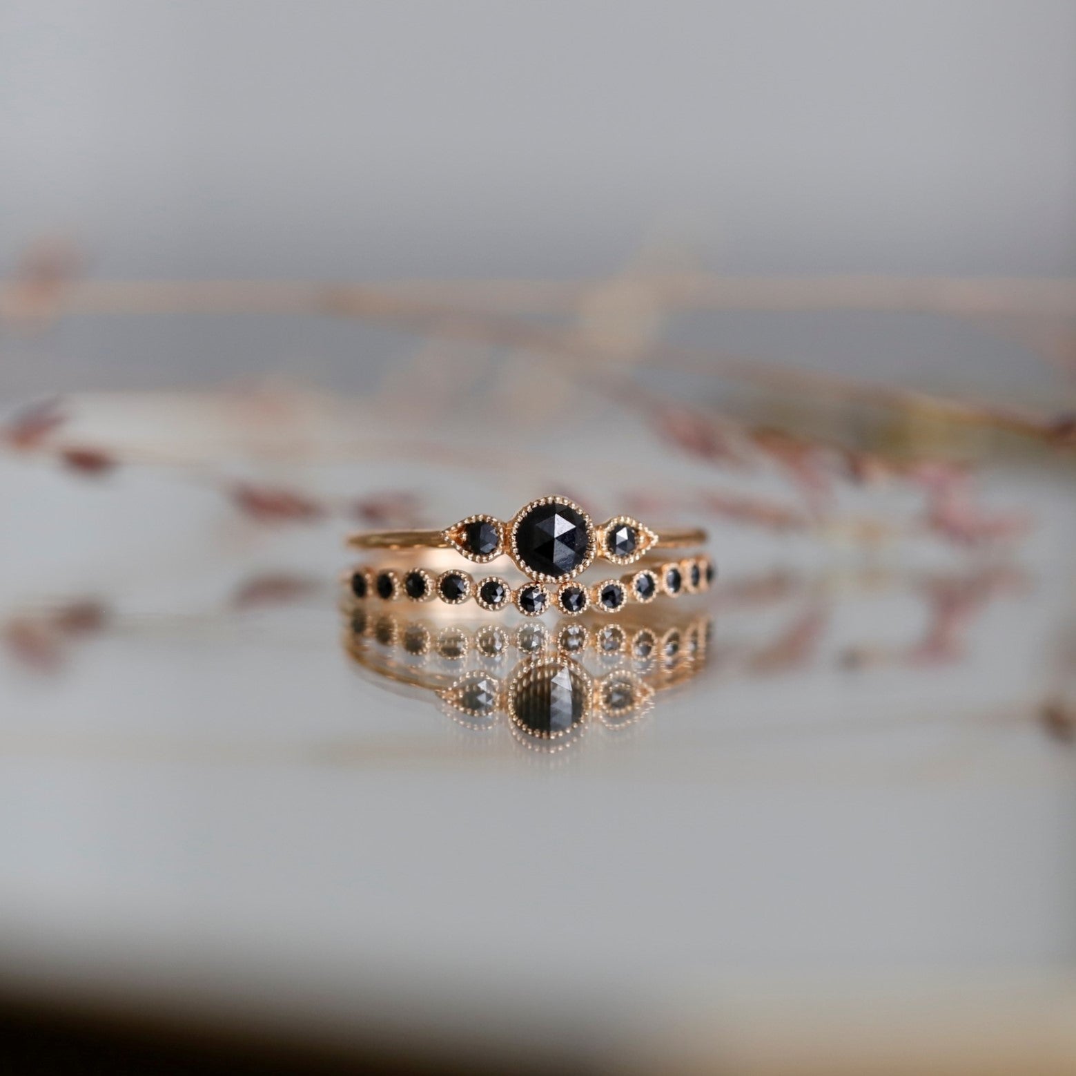 Alliance Céleste Wave Diamants noirs