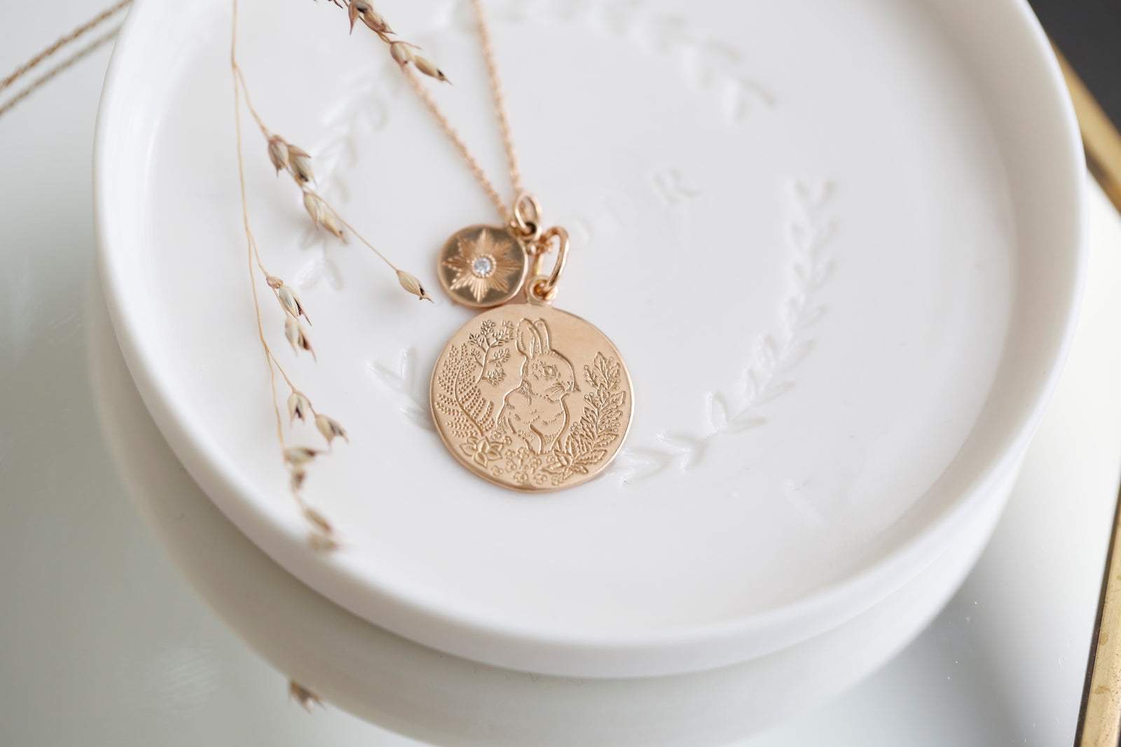 Médaille Lapin grand modèle - 1,8cm