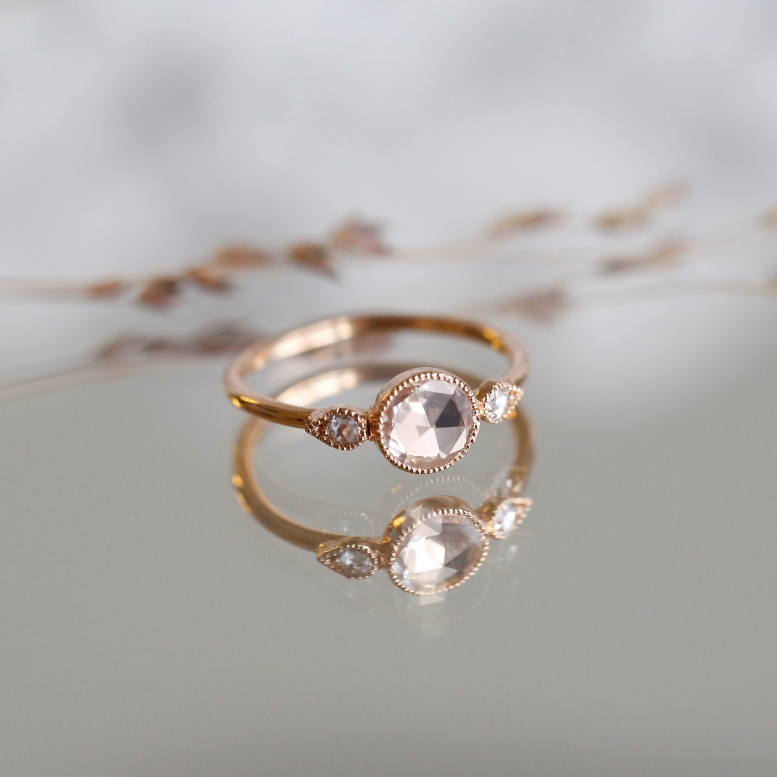 Bague Amour Céleste XL Saphir blanc