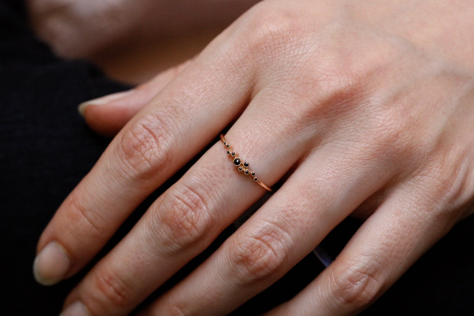 Bague Nébula Diamants noirs