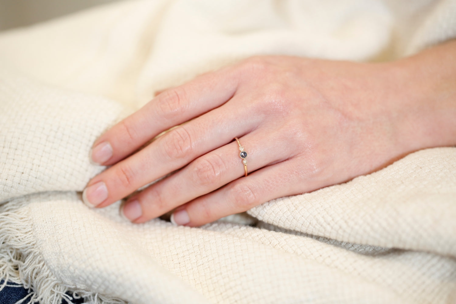Bague Amour Céleste S Saphir bleu