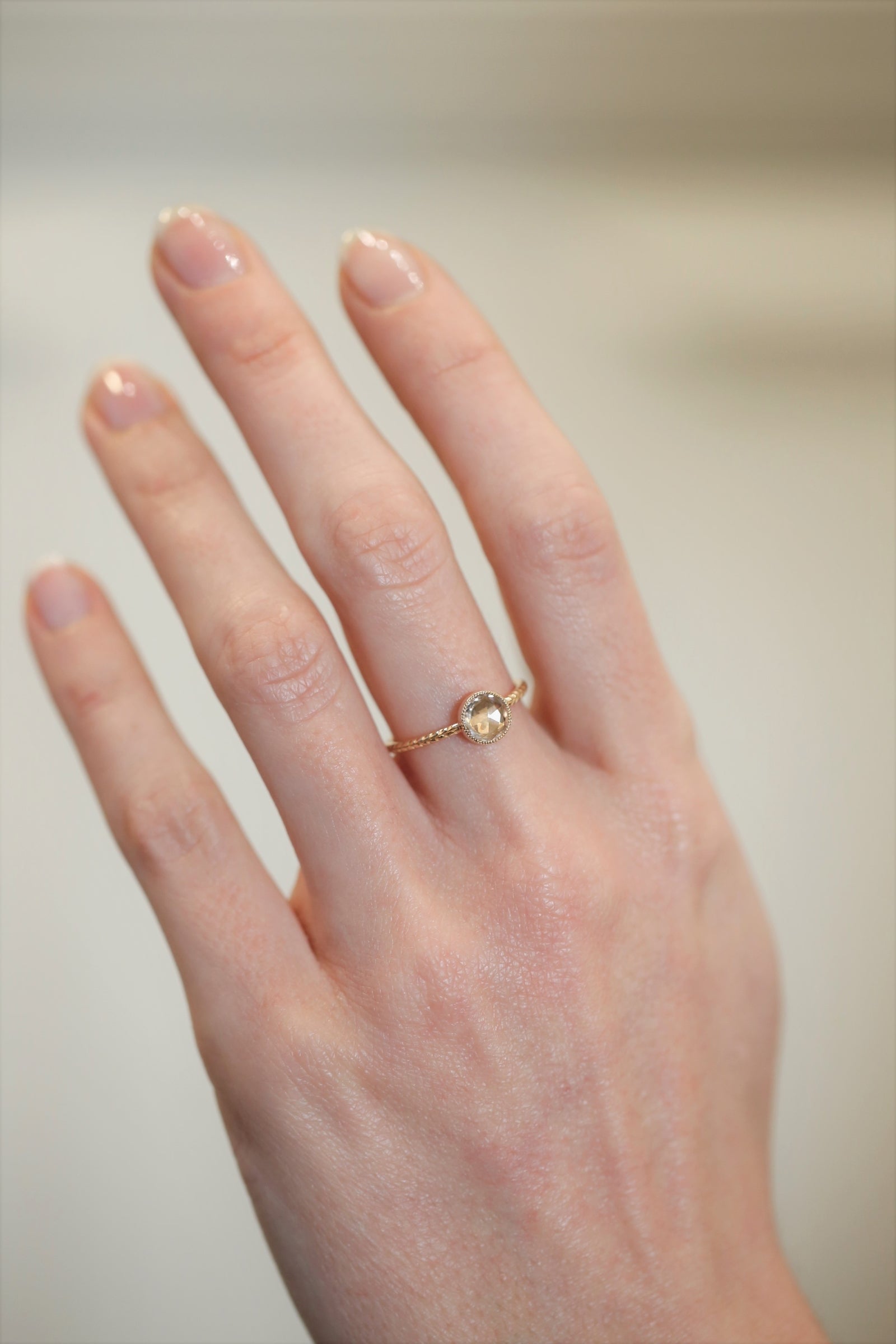 Bague Cybèle XL Saphir blanc