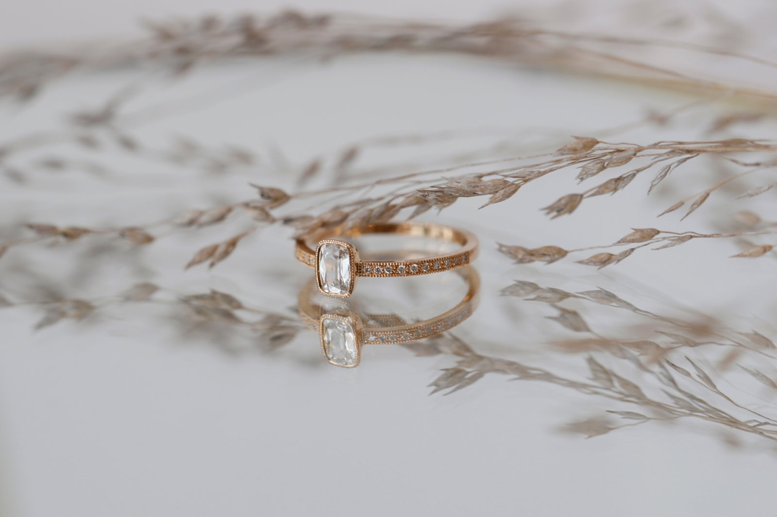 Pièce Unique n°1/2022, Bague Juliette Diamant coussin