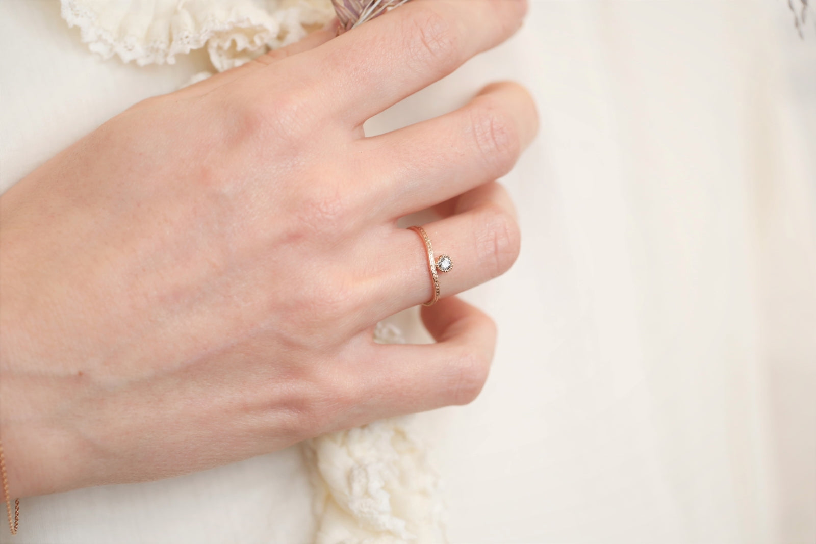 Bague Sienna Feuillage Diamant Salt & Pepper