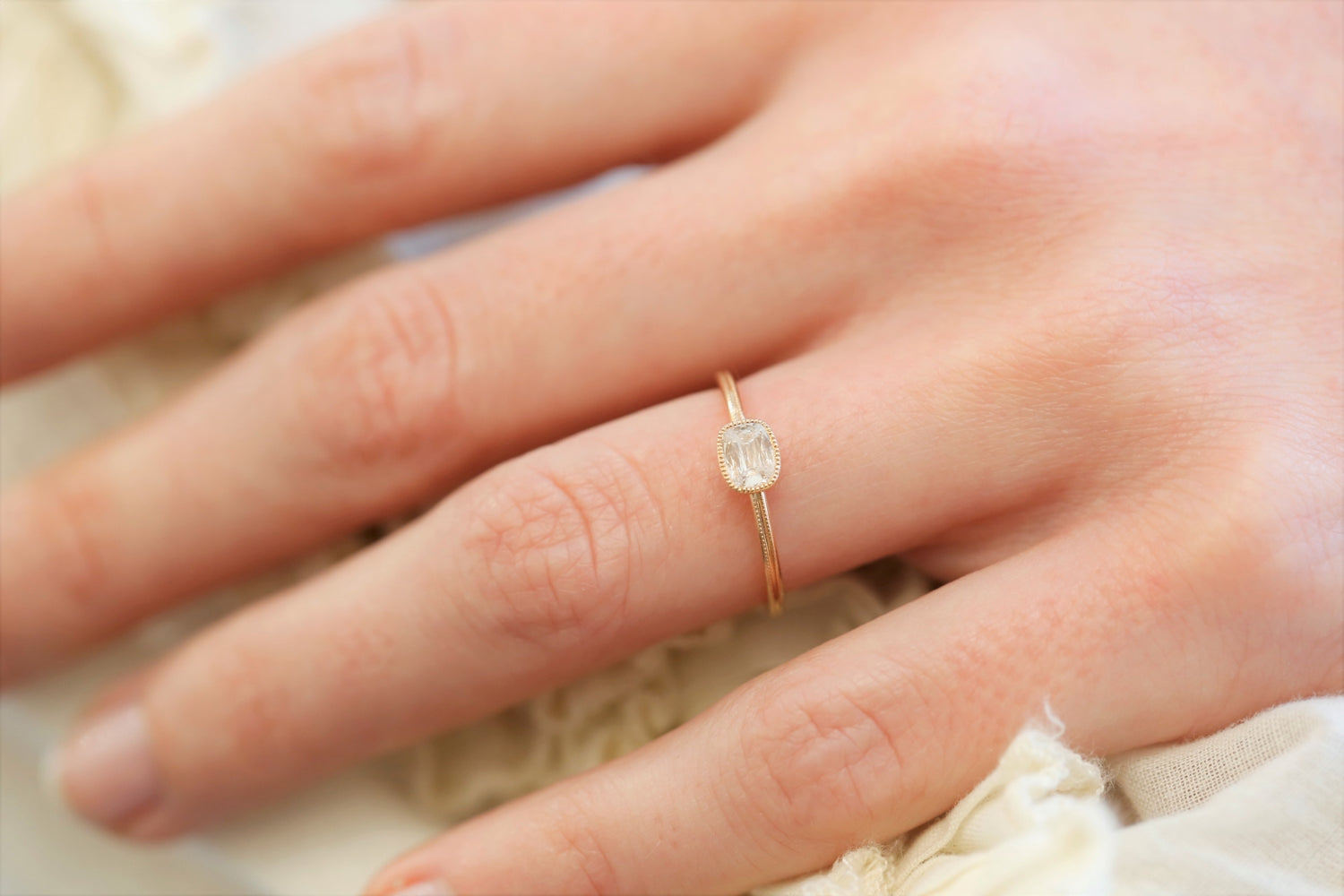 Bague Double Milgrain, Pièce Unique N°2/2019