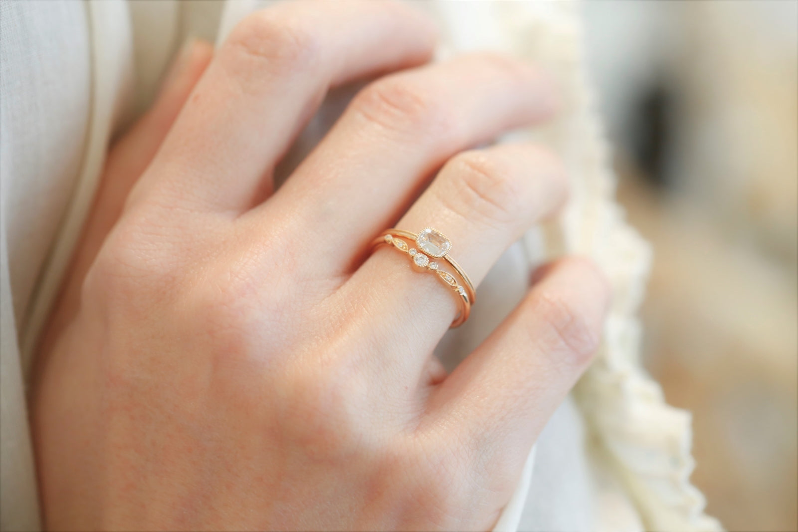 Bague Double Milgrain, Pièce Unique N°2/2019