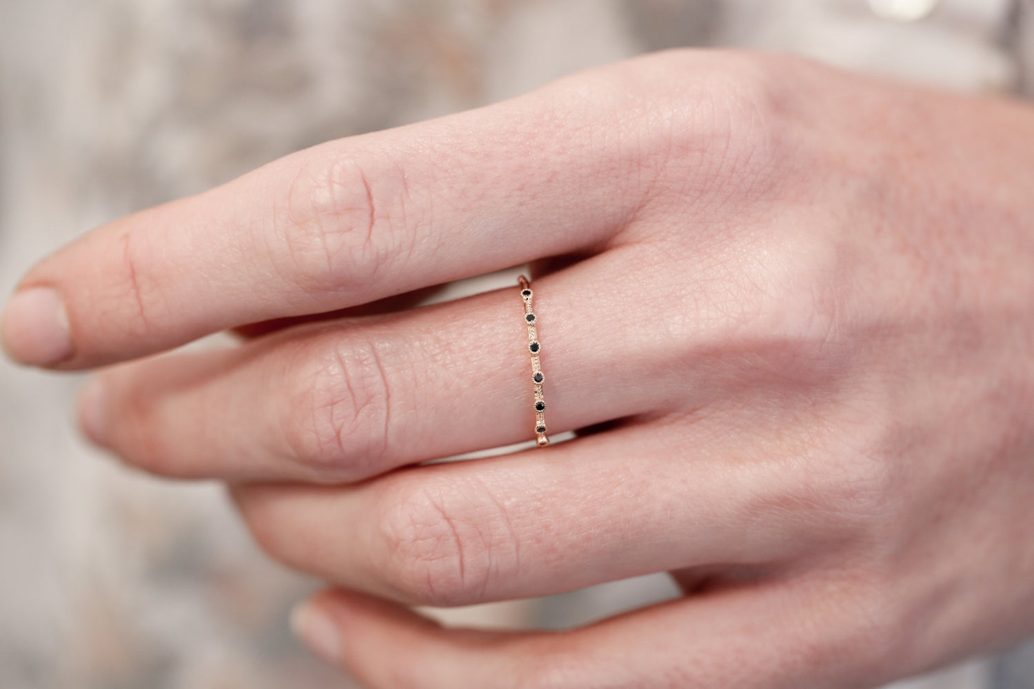 Bague Mira Diamants Noirs