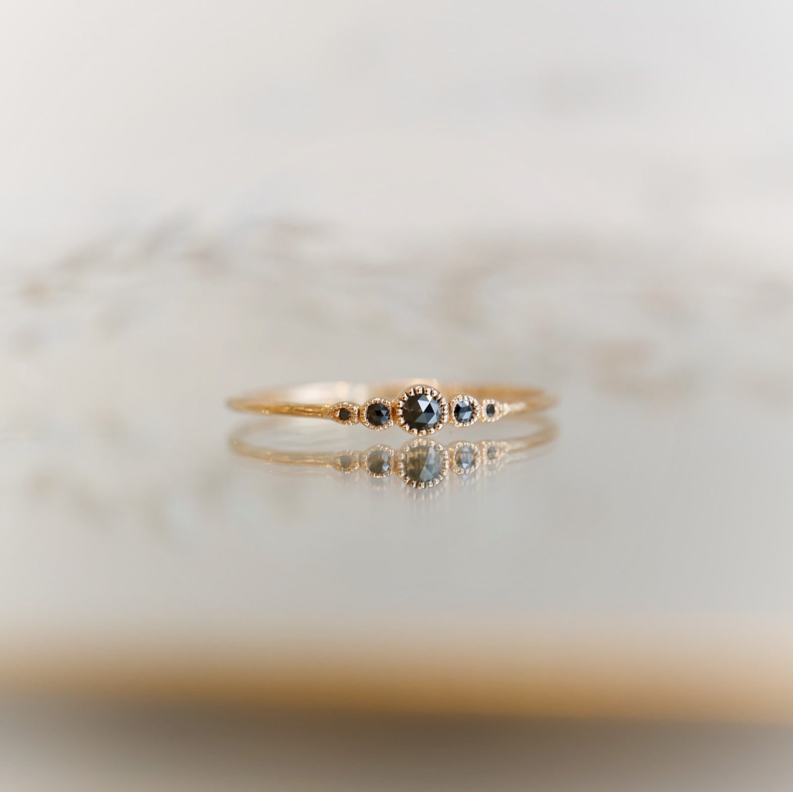 Bague Petit Amour Céleste Diamants noirs