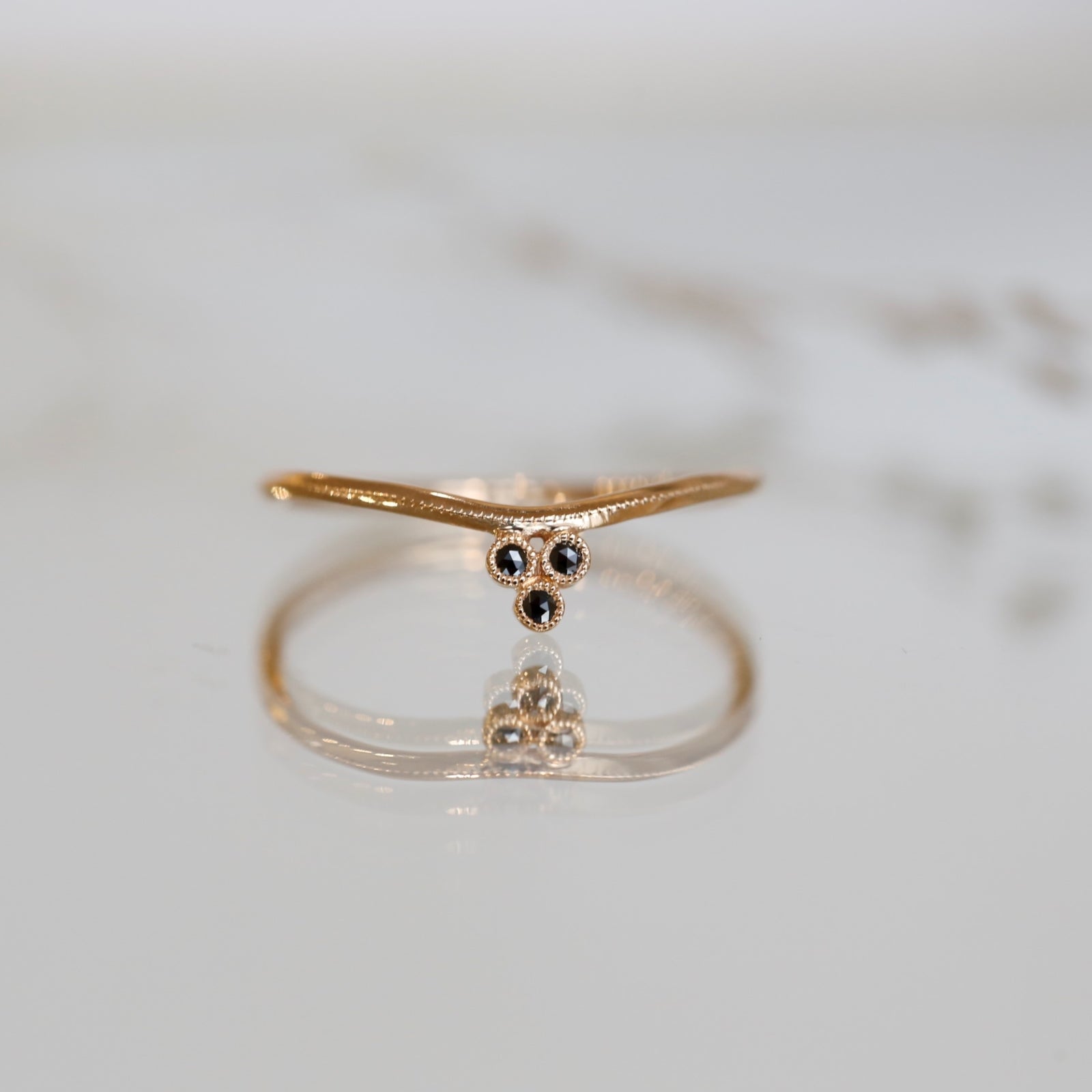 Bague Diadème Mimi Diamants noirs