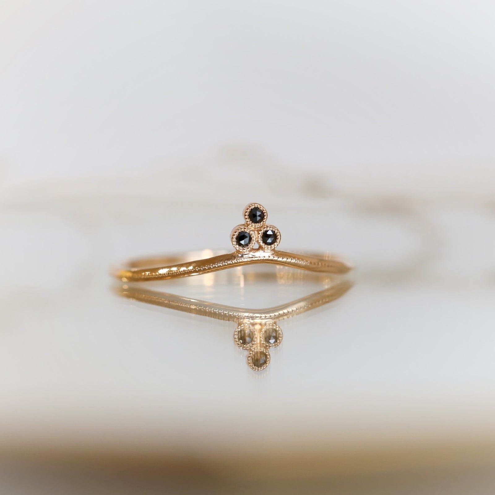 Bague Diadème Mimi Diamants noirs