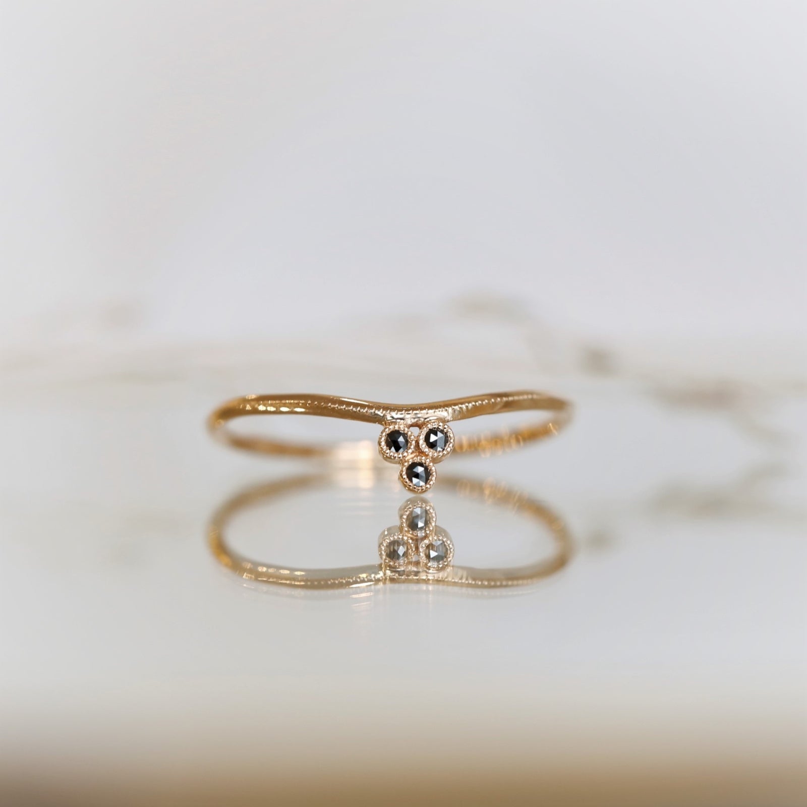 Bague Diadème Mimi Diamants noirs