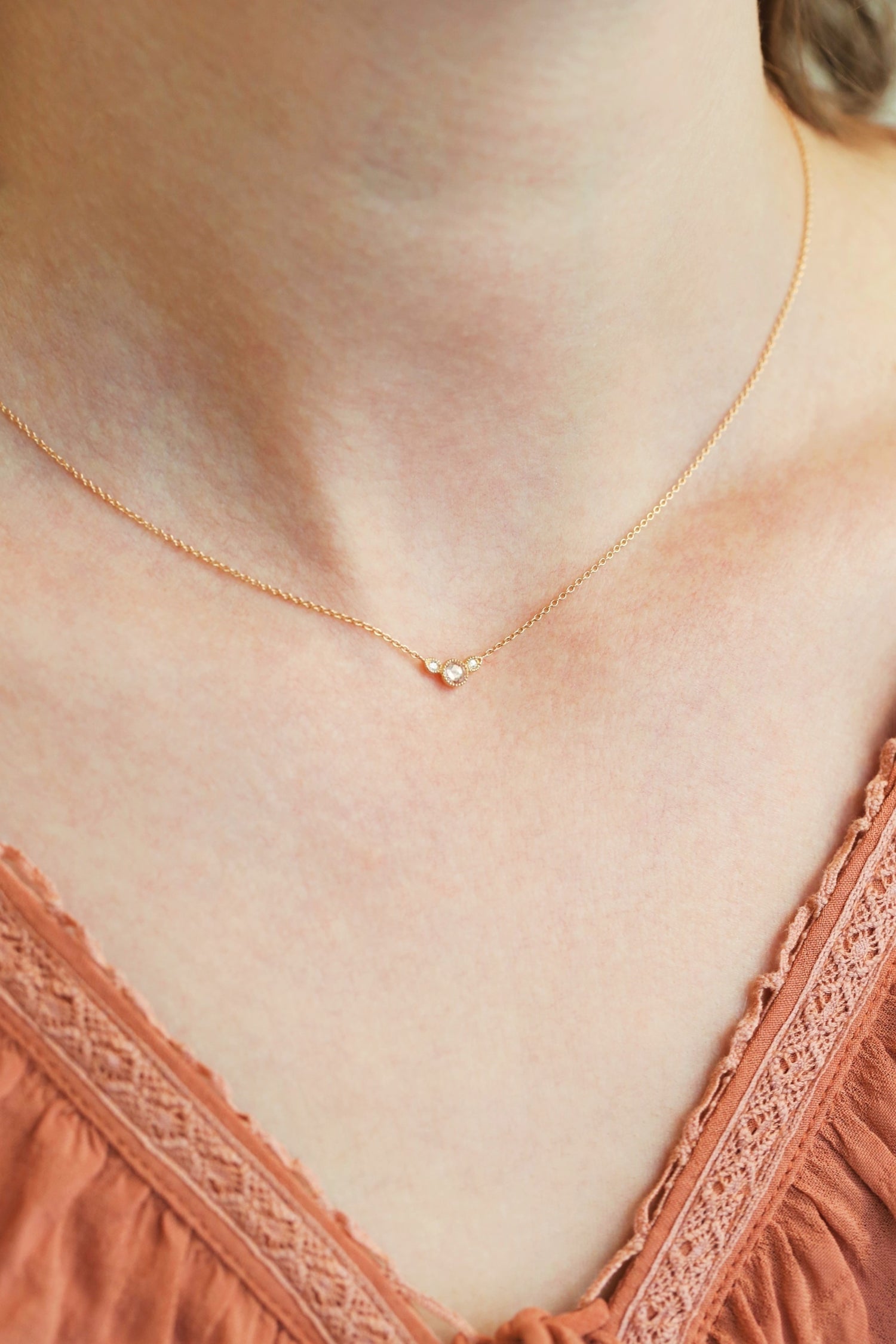Collier Amour Céleste S Diamants rosecut