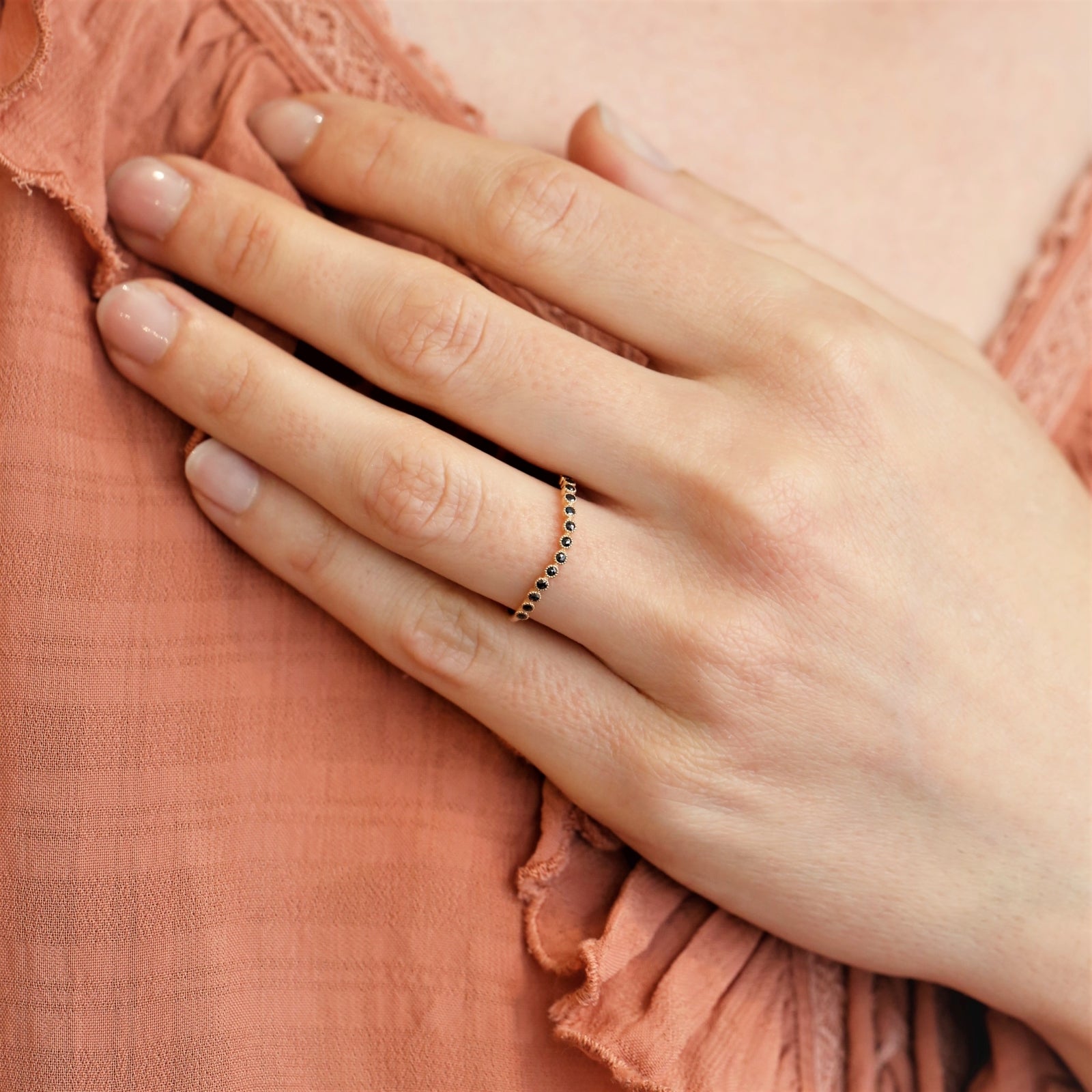 Alliance Céleste Wave Diamants noirs