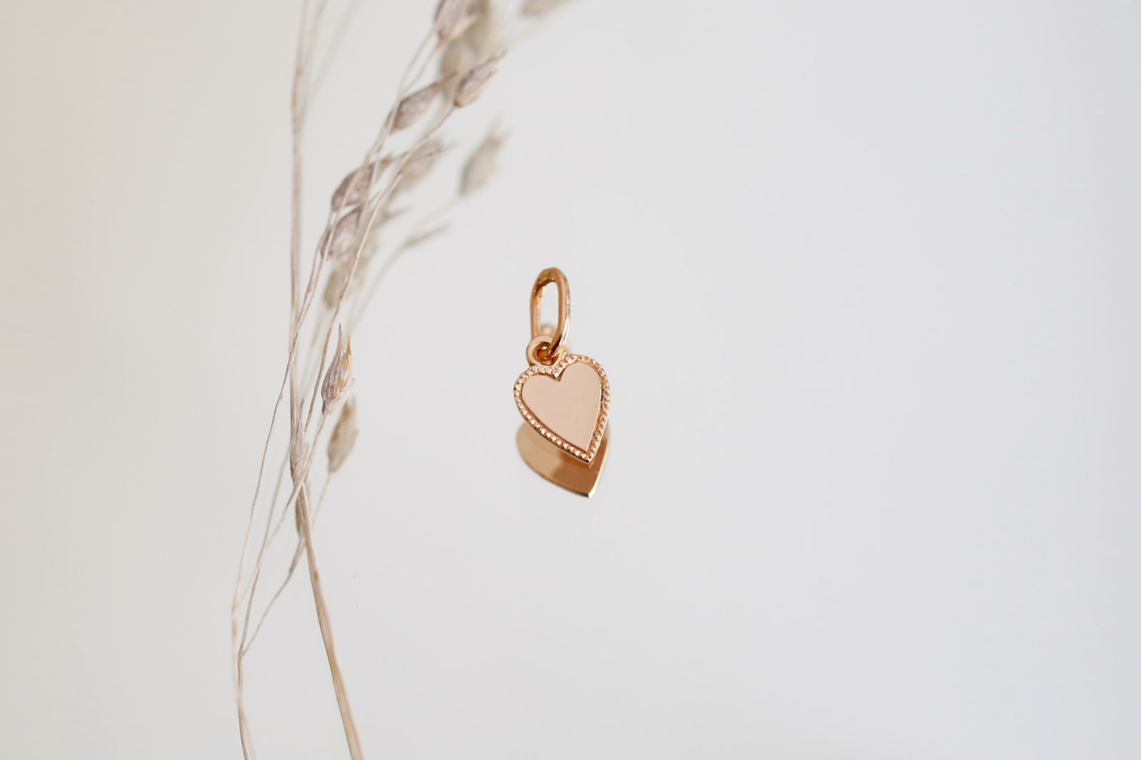 Mini médaille Coeur Milgrain