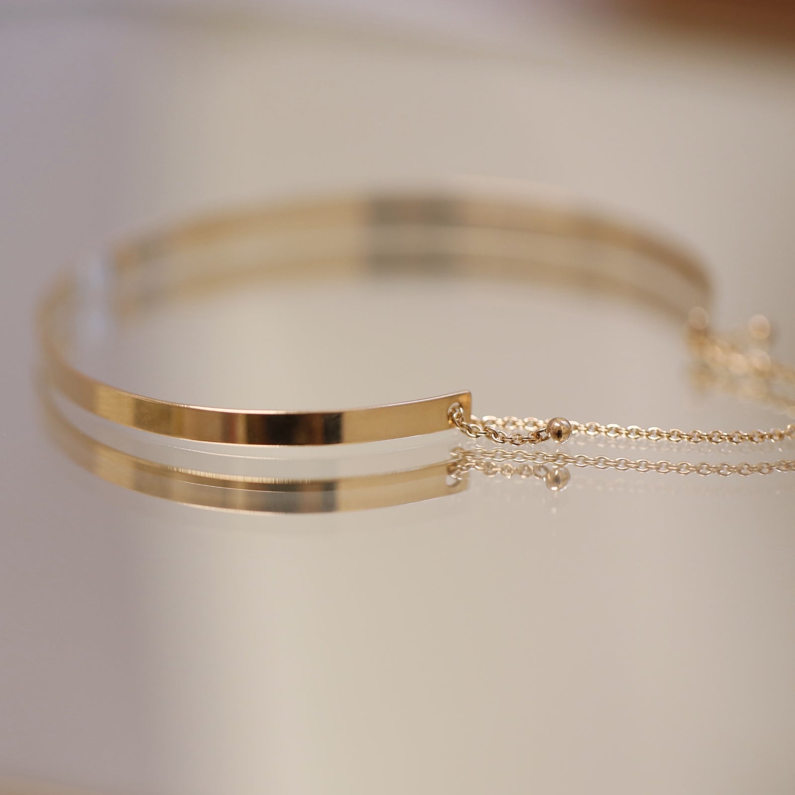 Bracelet Manchette Chaine