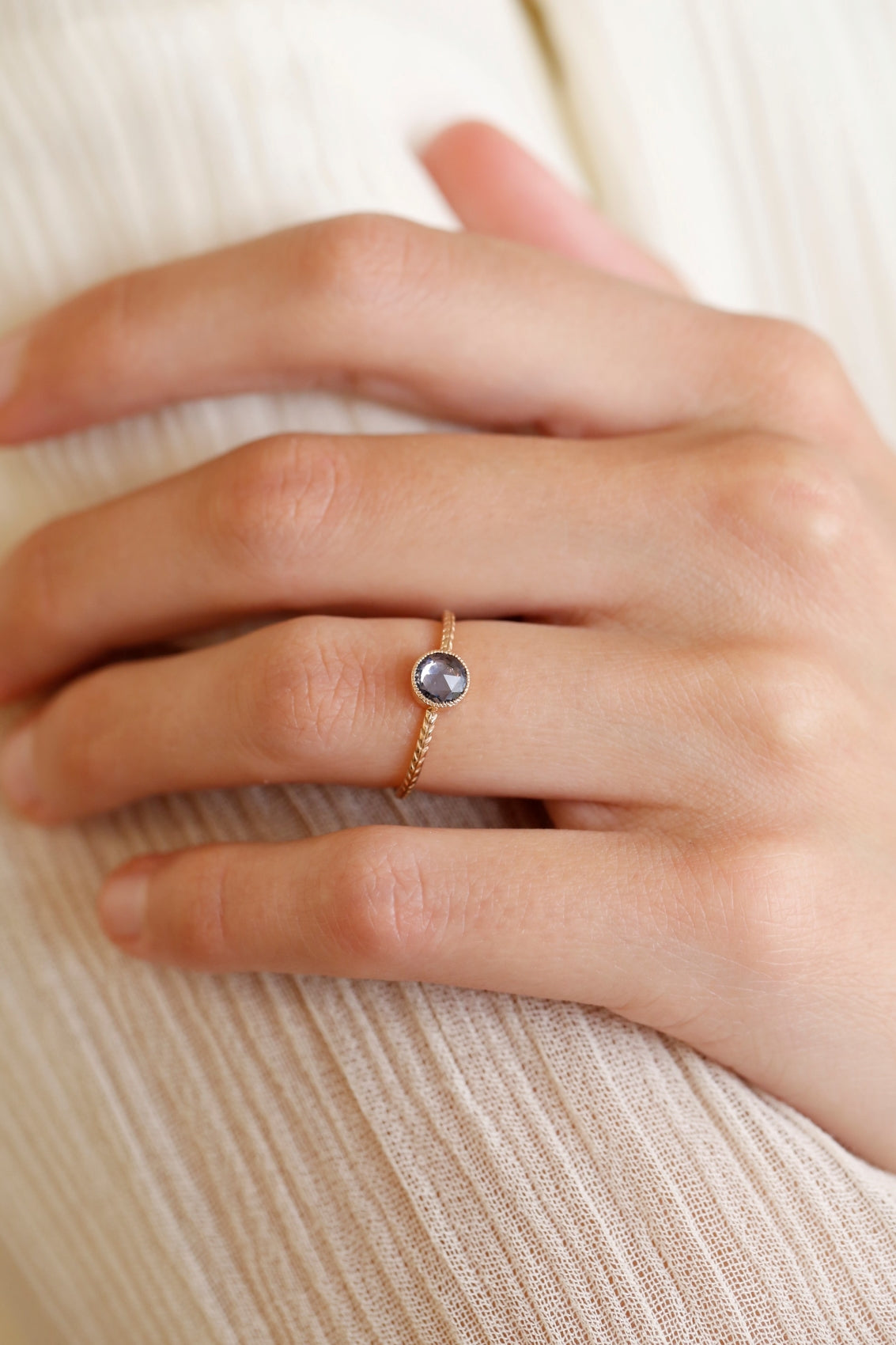 Bague Cybèle L Saphir bleu