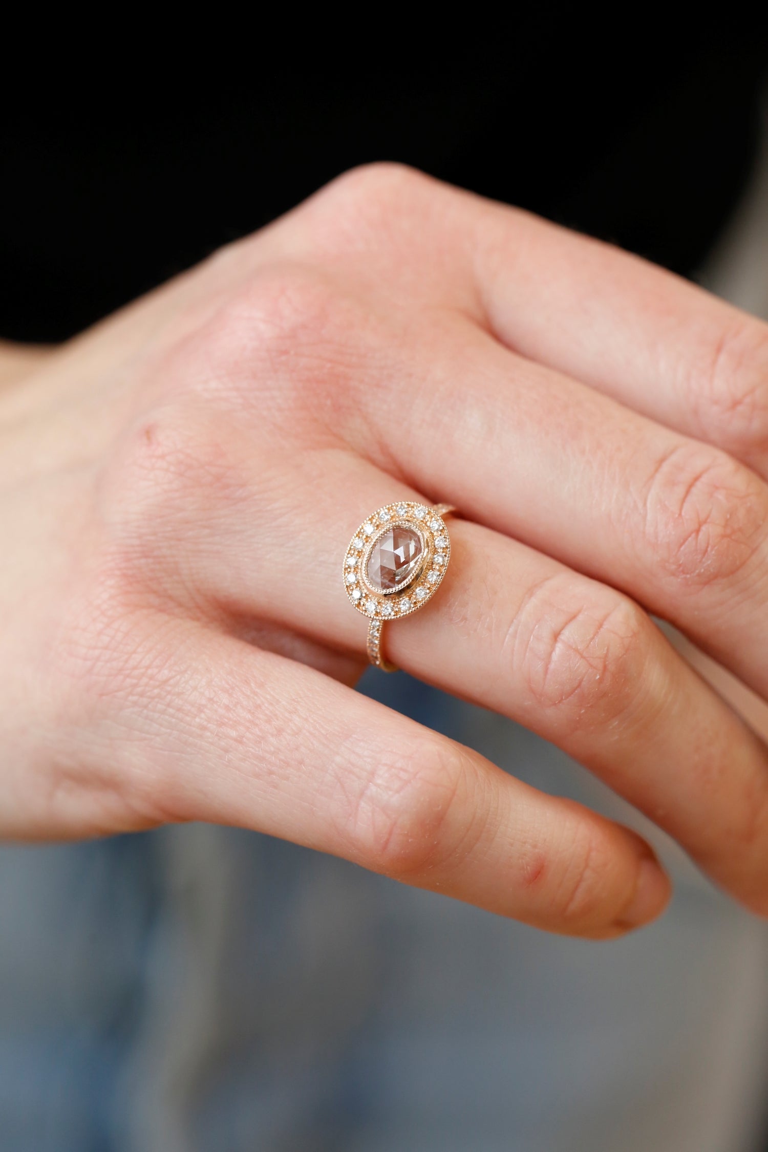 Pièce unique Bague Aphrodite ovale