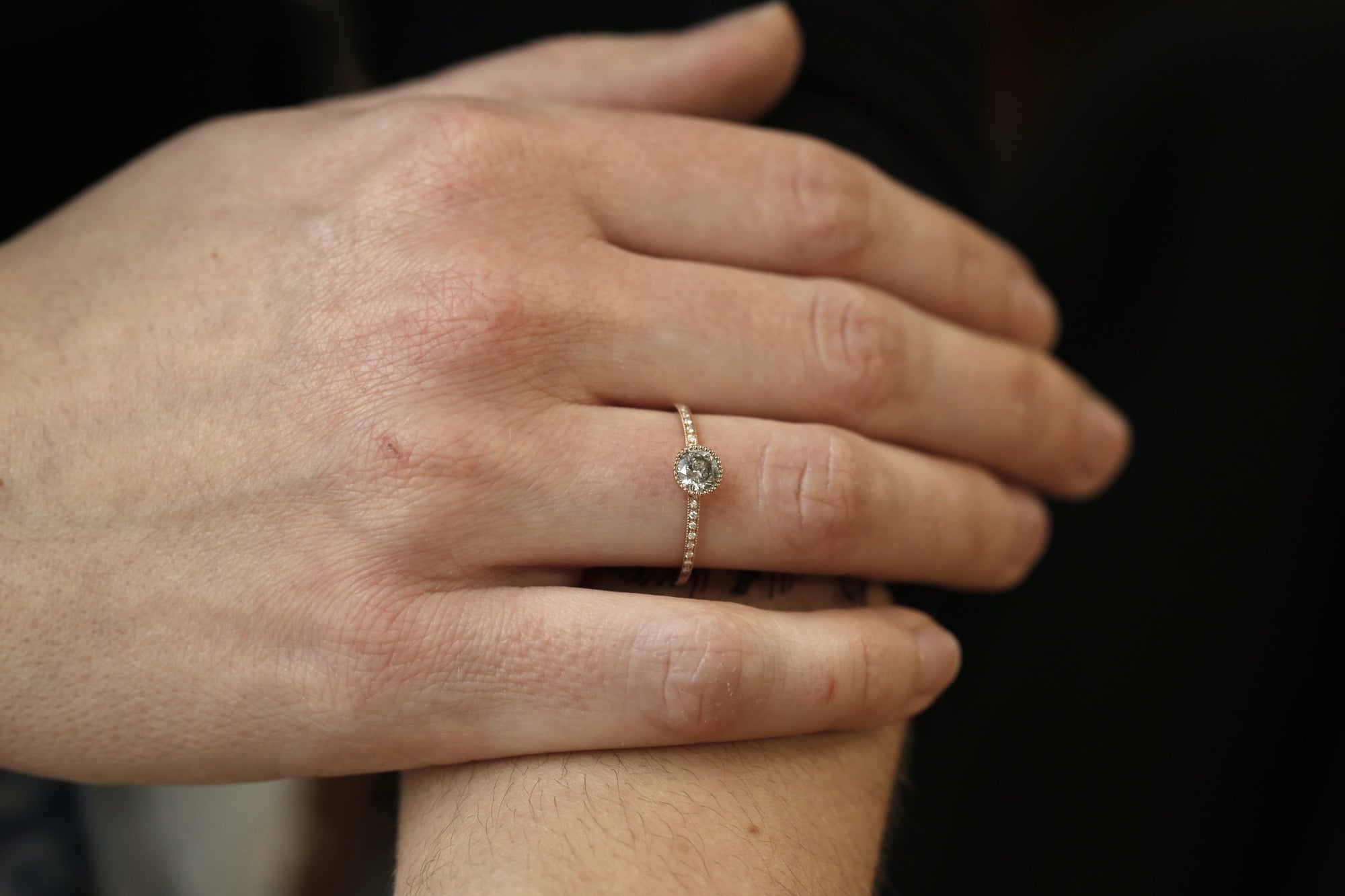 Bague Juliette L diamant Salt & Pepper