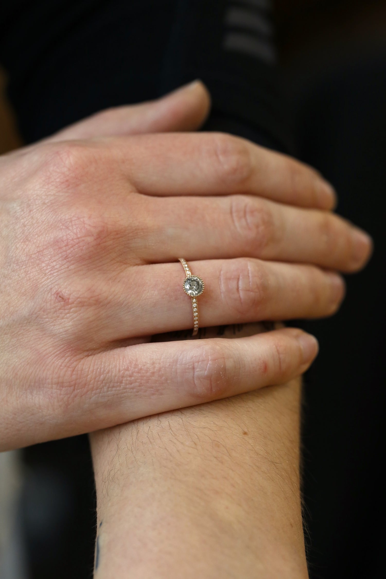 Bague Juliette L diamant Salt & Pepper