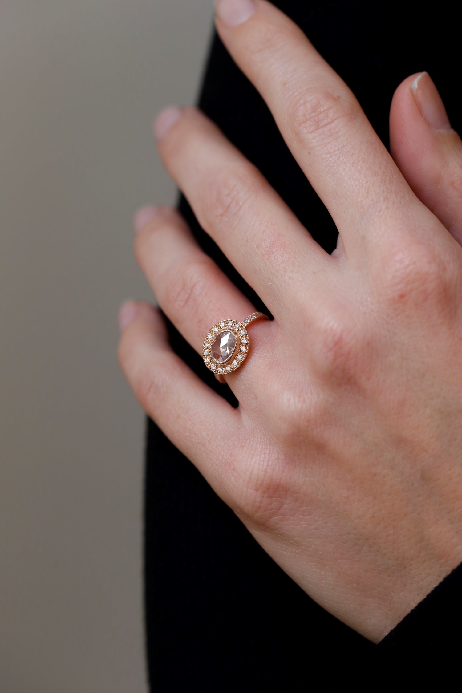 Pièce unique Bague Aphrodite ovale
