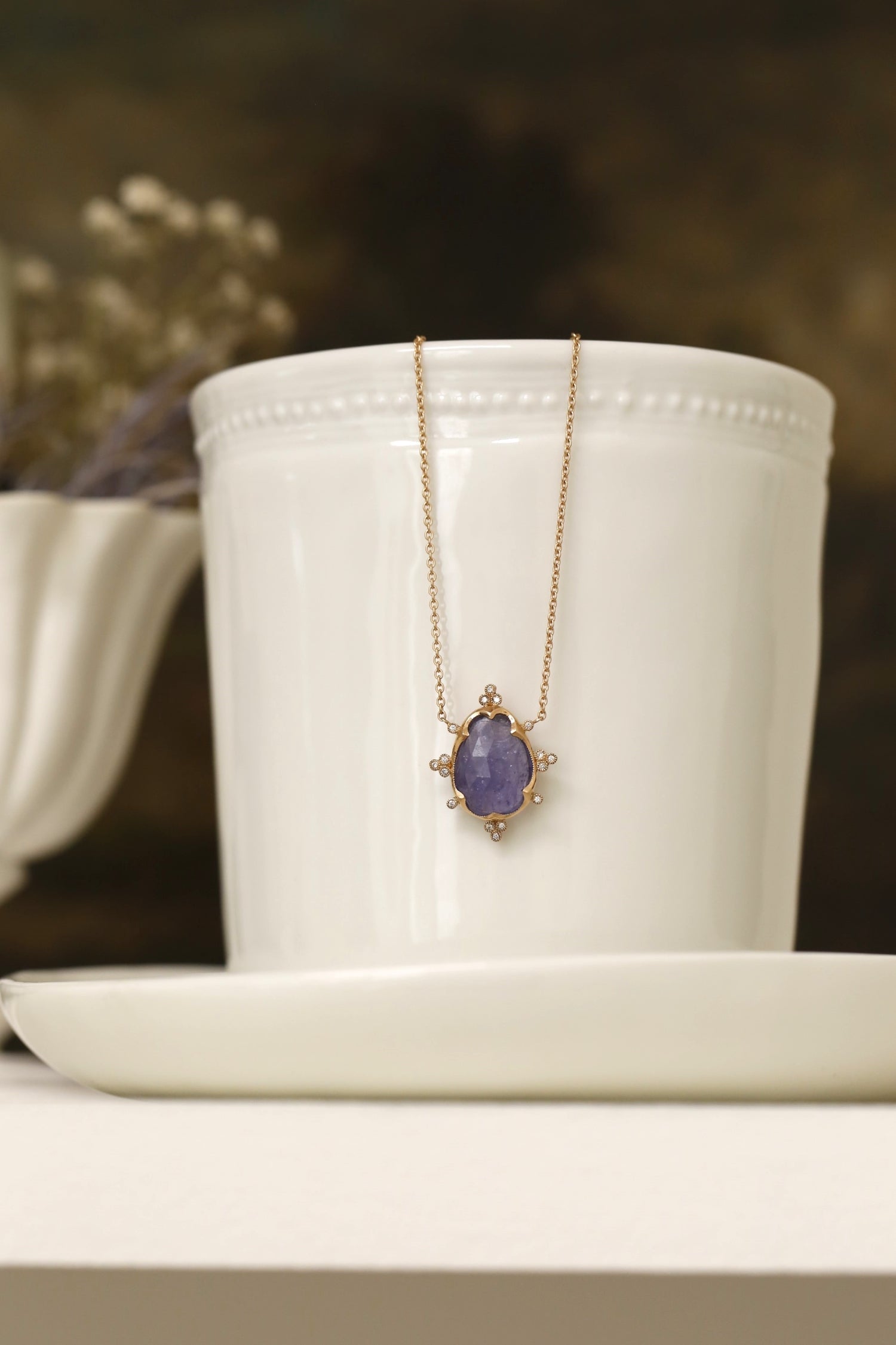 Collier Flocon Tanzanite, Pièce Unique