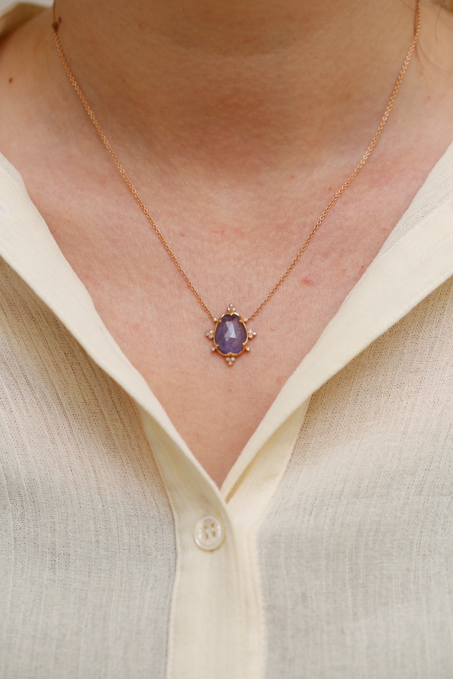 Collier Flocon Tanzanite, Pièce Unique