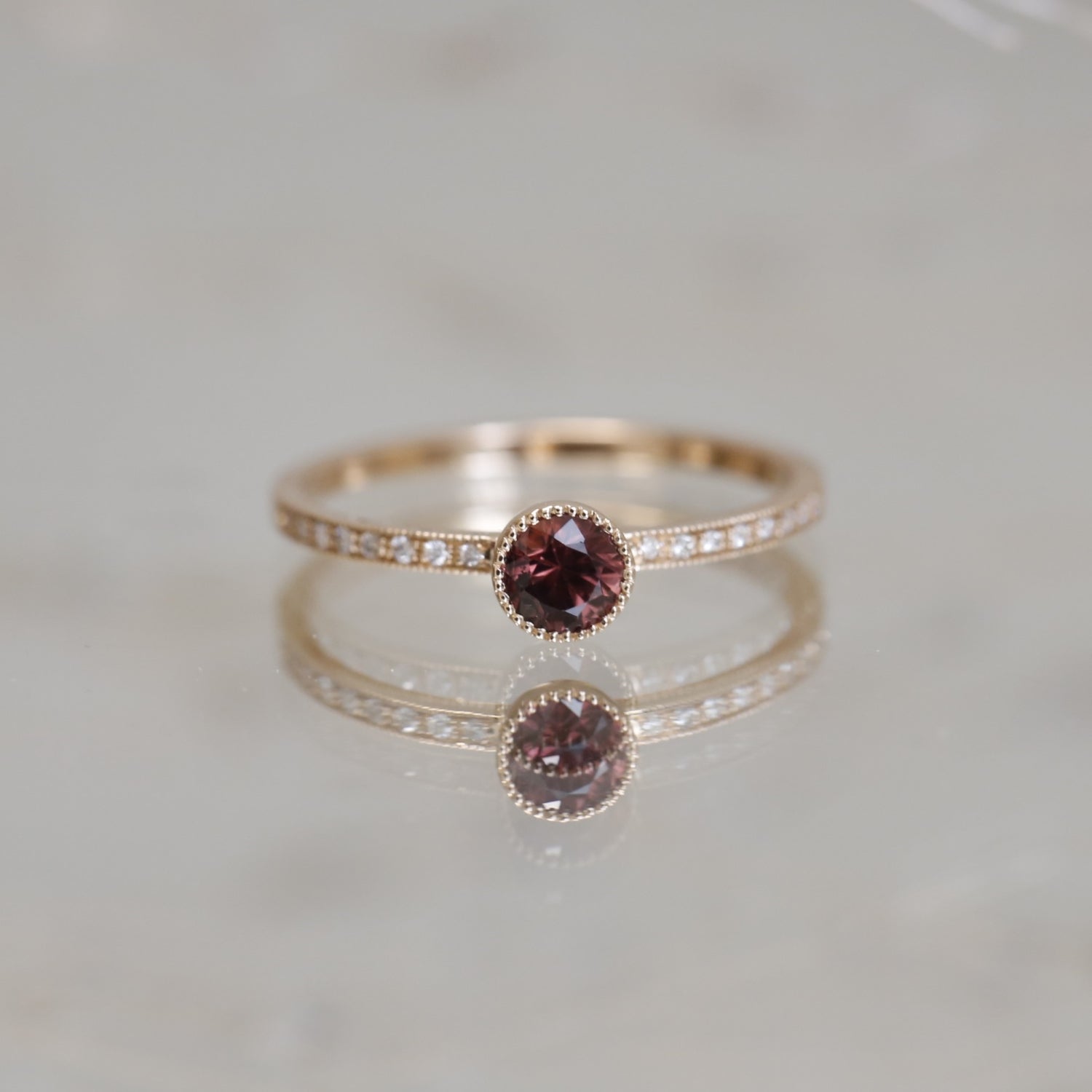 Bague Juliette M saphir Umba Bordeaux