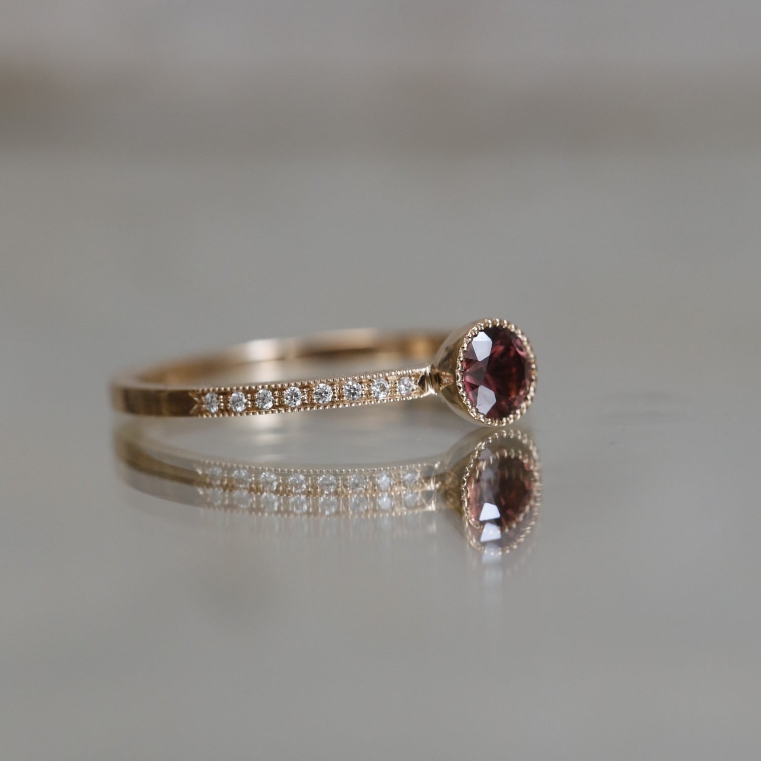 Bague Juliette M saphir Umba Bordeaux