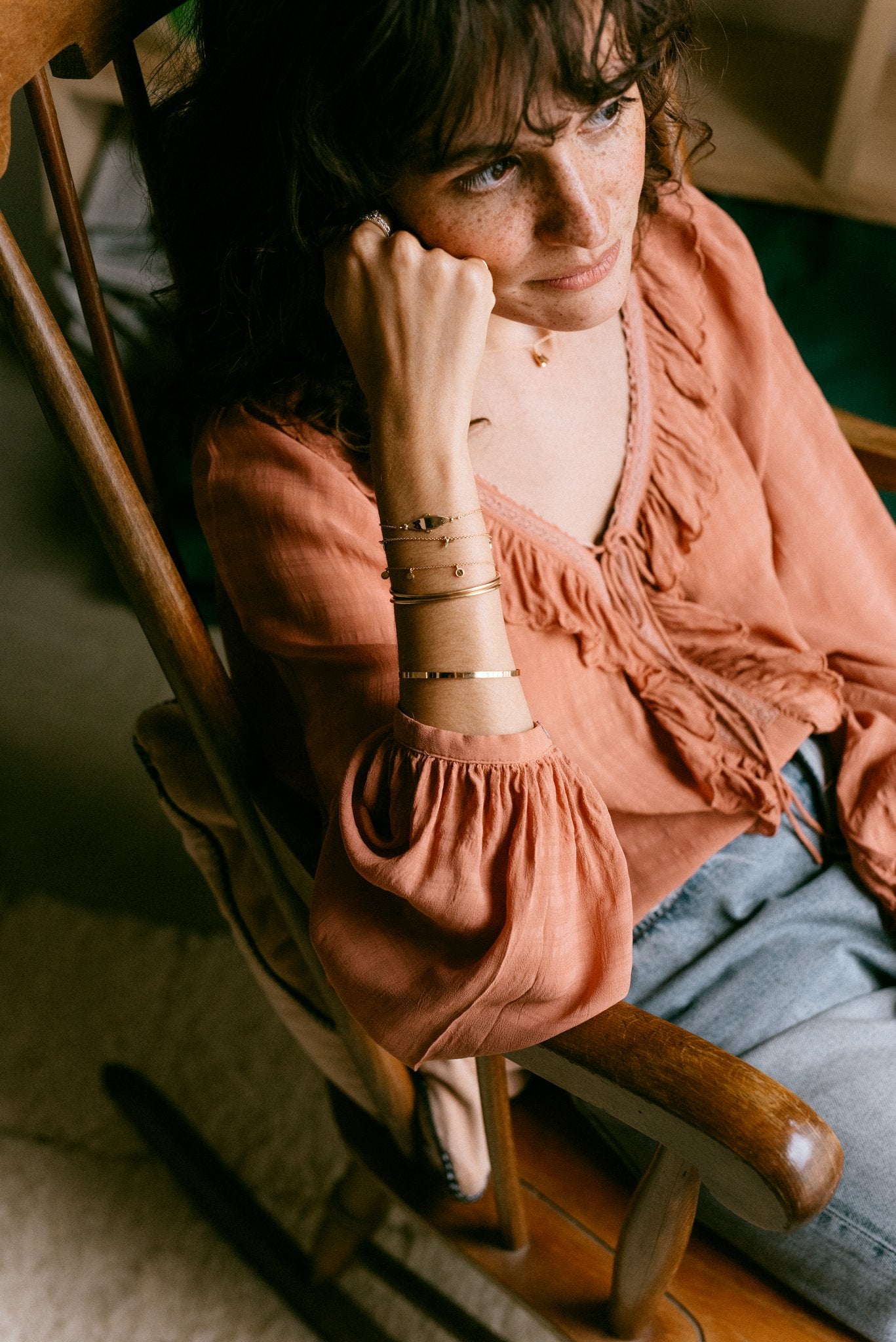 Bracelet Mini Médailles Milgrain triple