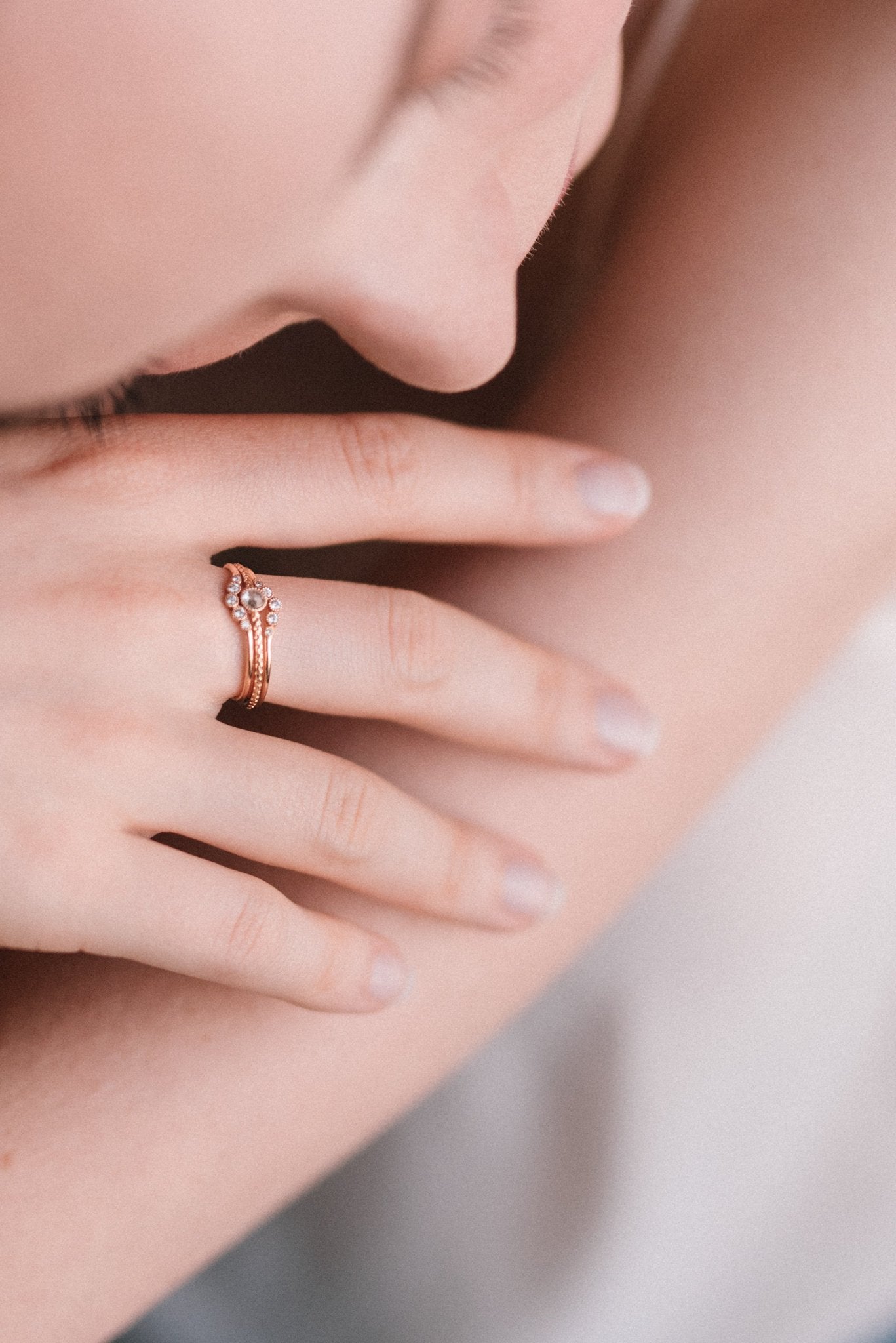 Bague - Bague Petit Amour Céleste Curve, bague de créateur, alliance made in France, Alliance Myrtille Beck Paris
