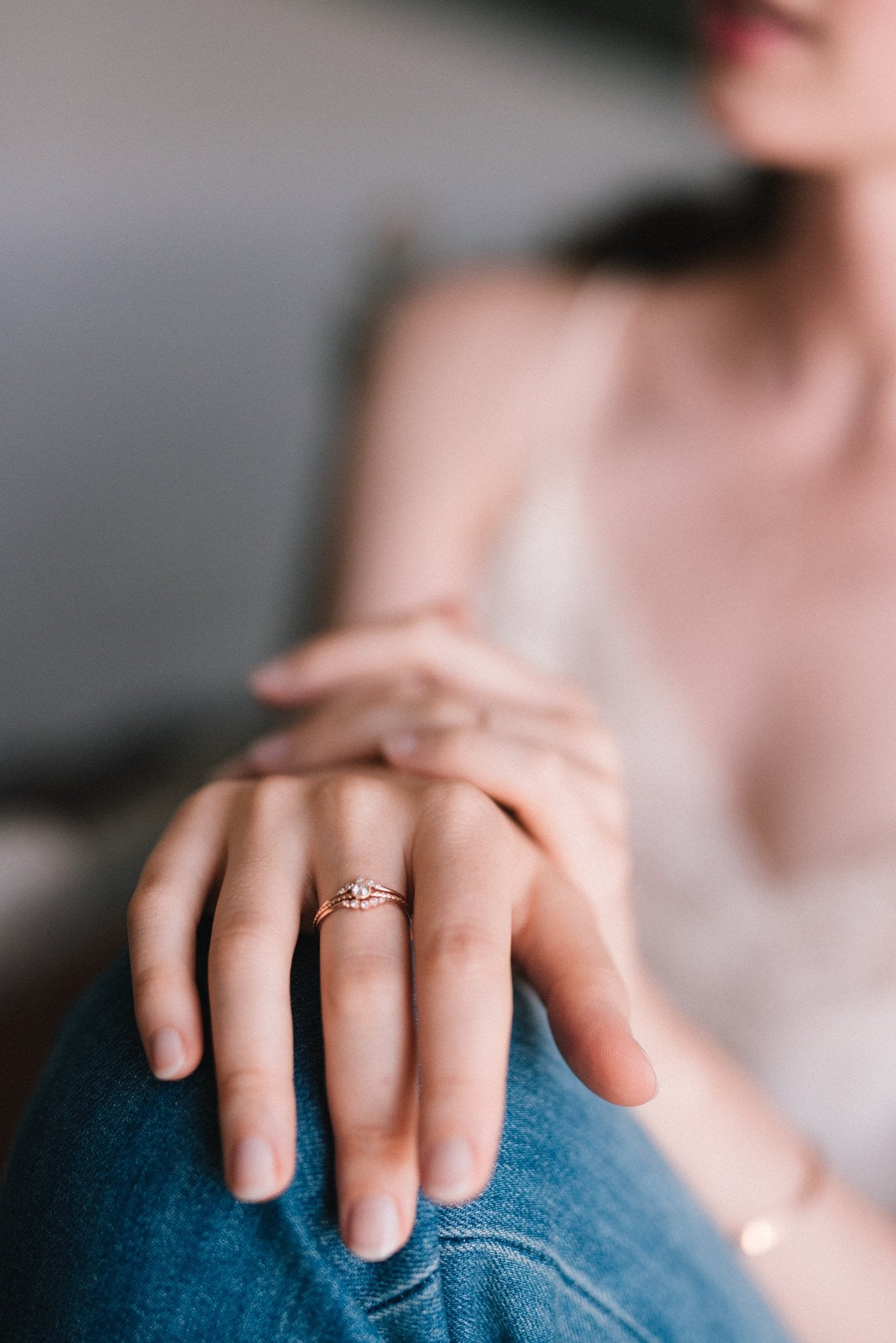 Bague - Bague Petit Amour Céleste Curve, bague de créateur, alliance made in France, Alliance Myrtille Beck Paris