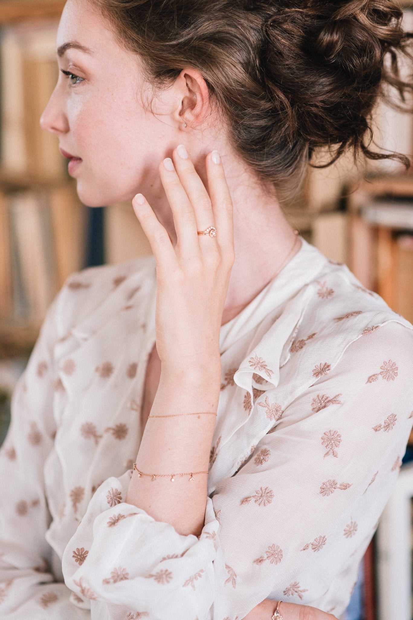 Bague - Alliance Clair De Lune, alliance de créateur, alliance or et diamant style vintage, alliance Myrtille Beck Paris