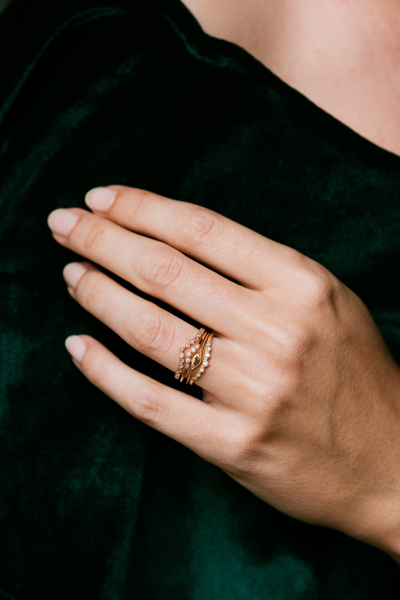 Alliance Céleste Jasmine Diamants rosecut