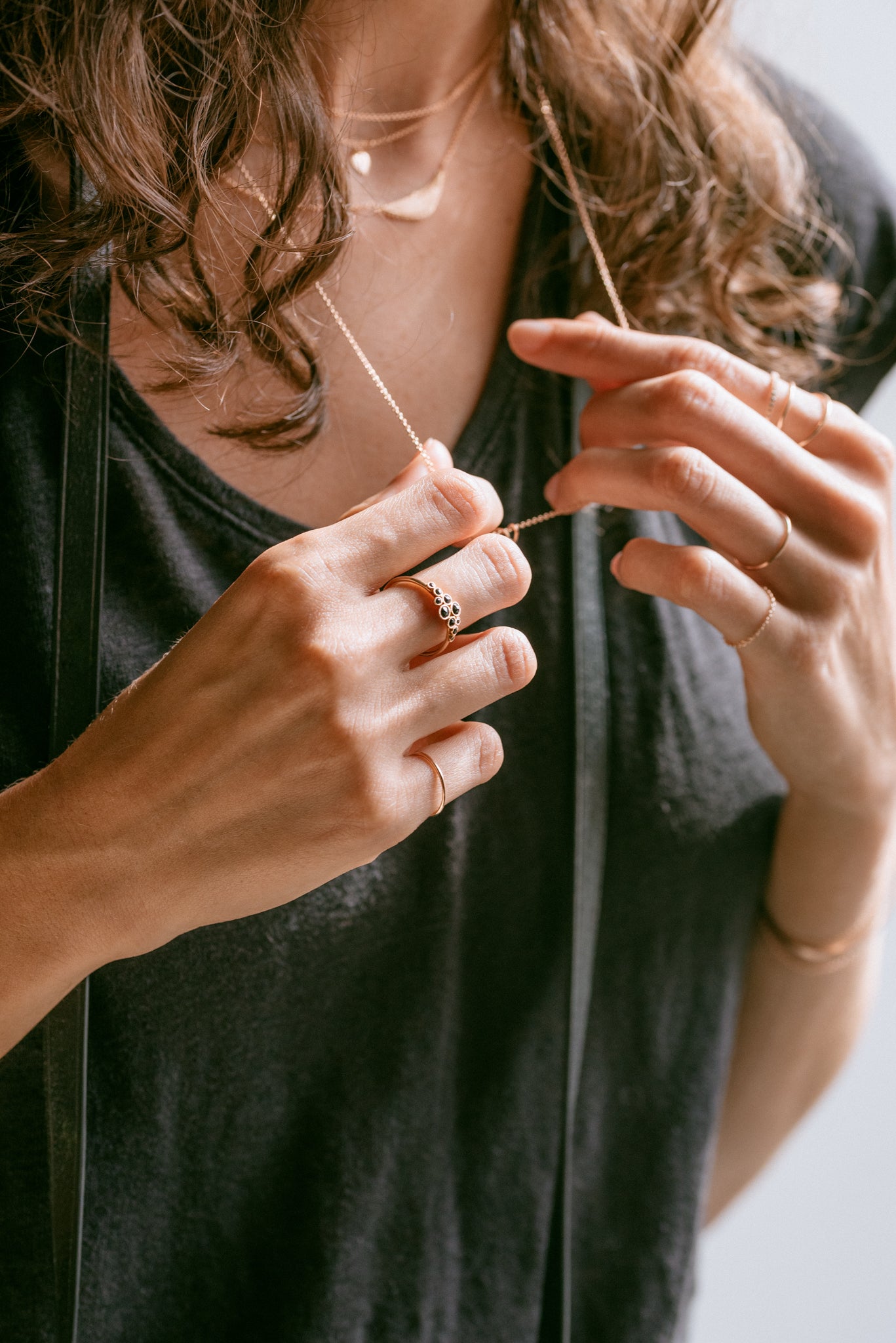Bague Kallisté Diamants noirs