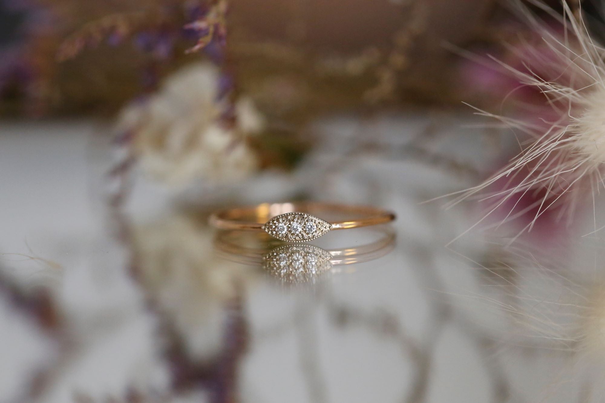 Bague - Bague Allegria Navette, Myrtille Beck, bagues vintage