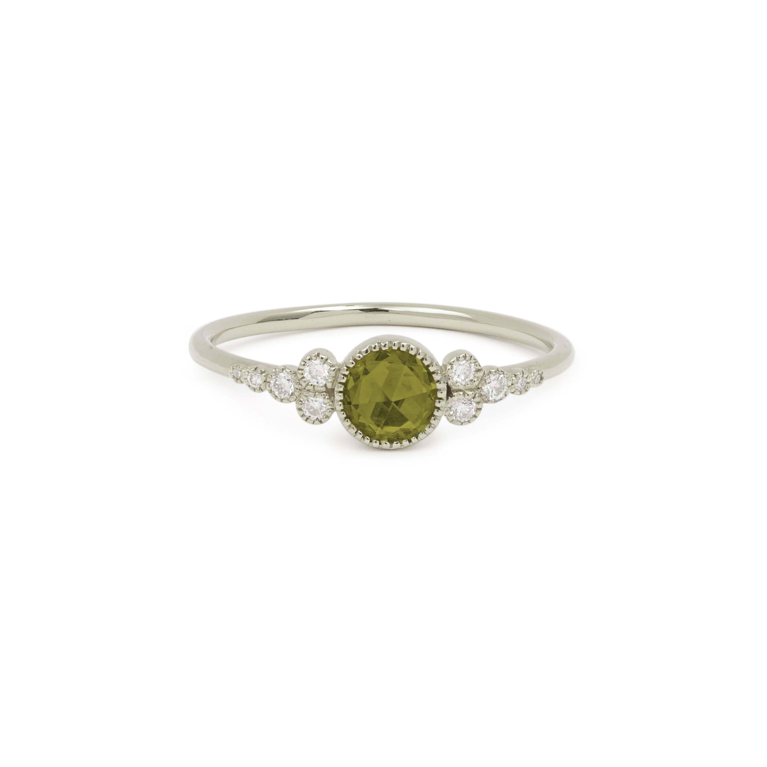 Bague Iris L Saphir vert