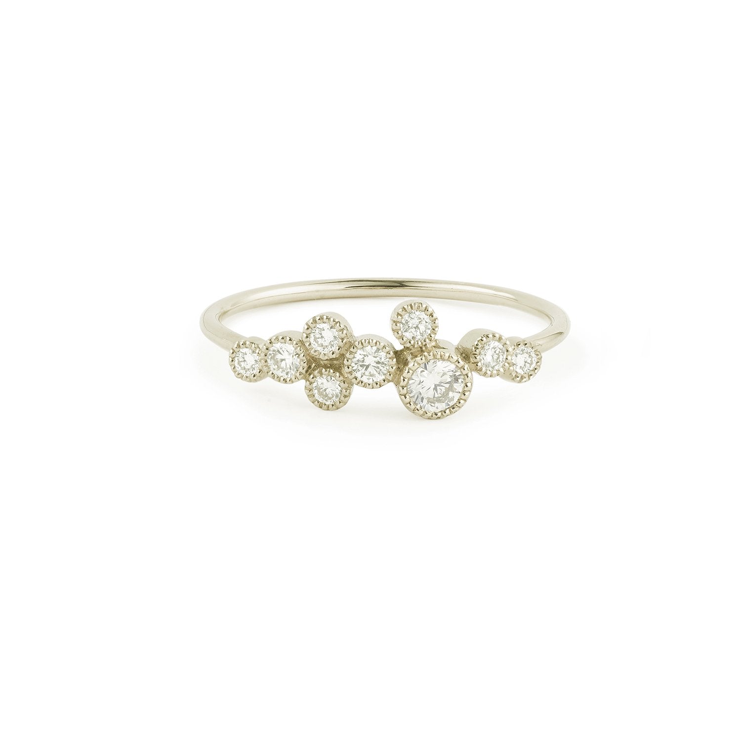 Bague - Bague Cassiopée Diamants - Myrtille Beck , bagues de fiançailles de créateur, Paris, bagues de fiançailles éthiques