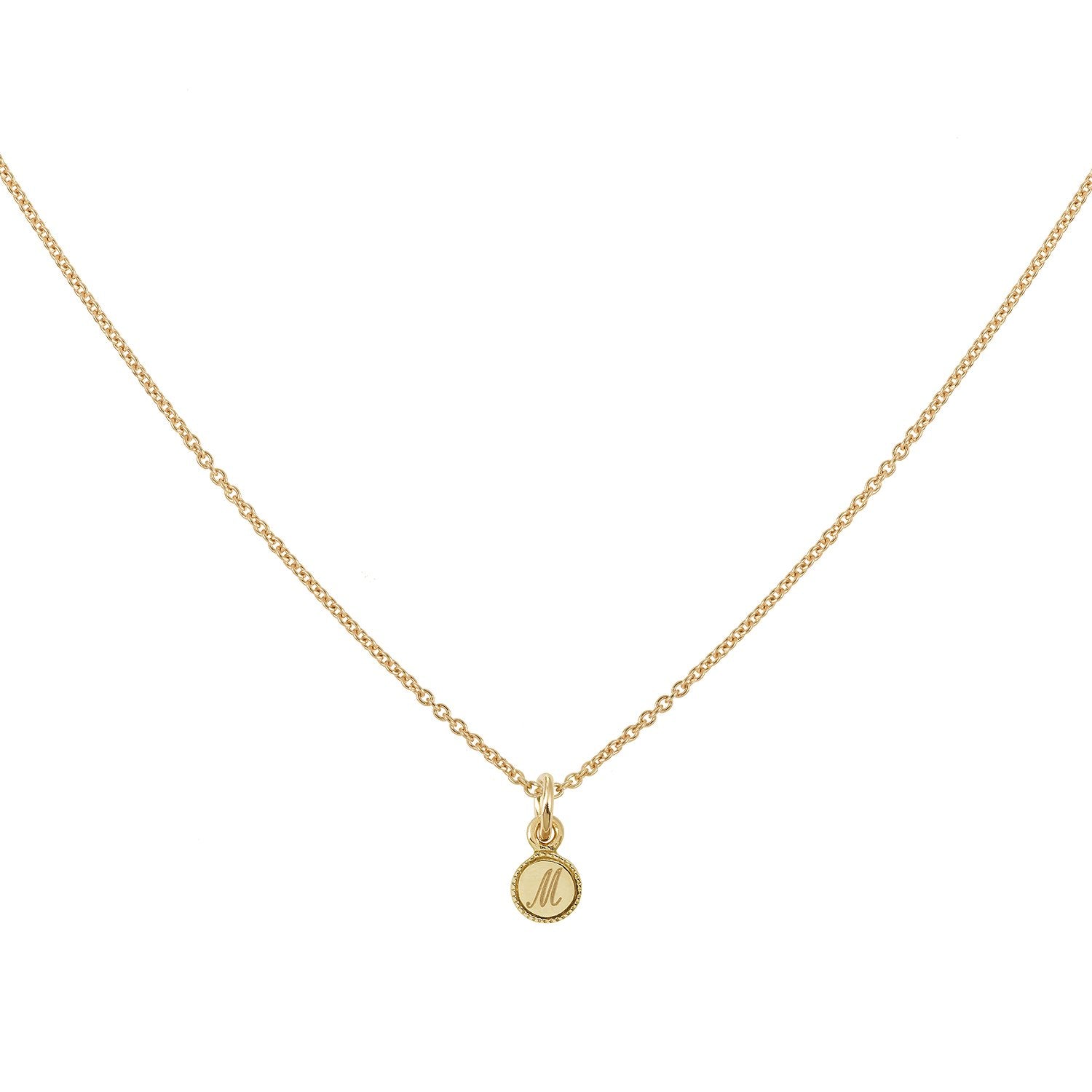 Mini Médaille gravée, médaille de naissance, cadeau de naissance, médaille vintage en or, Mini médaille milgrain 4mm Myrtille Beck médaille gravée, médaille de baptême créateur, médaille d'Amour.